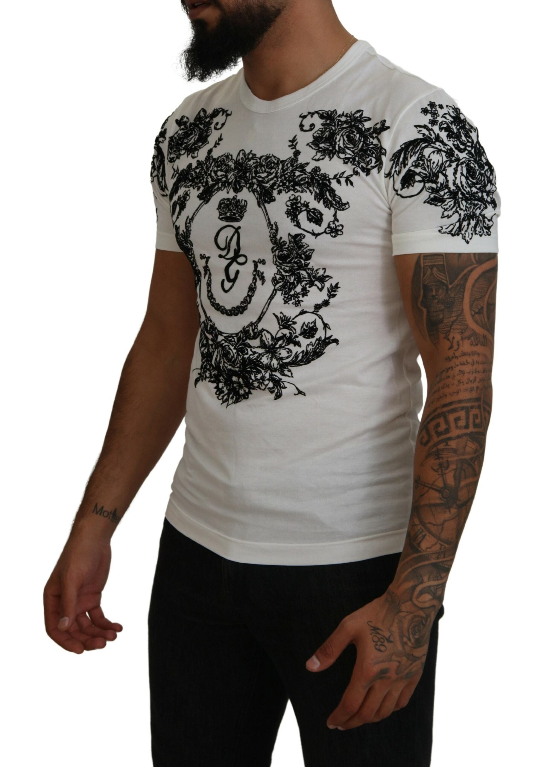 Tricou Dolce & Gabbana Elegant Floral Crown