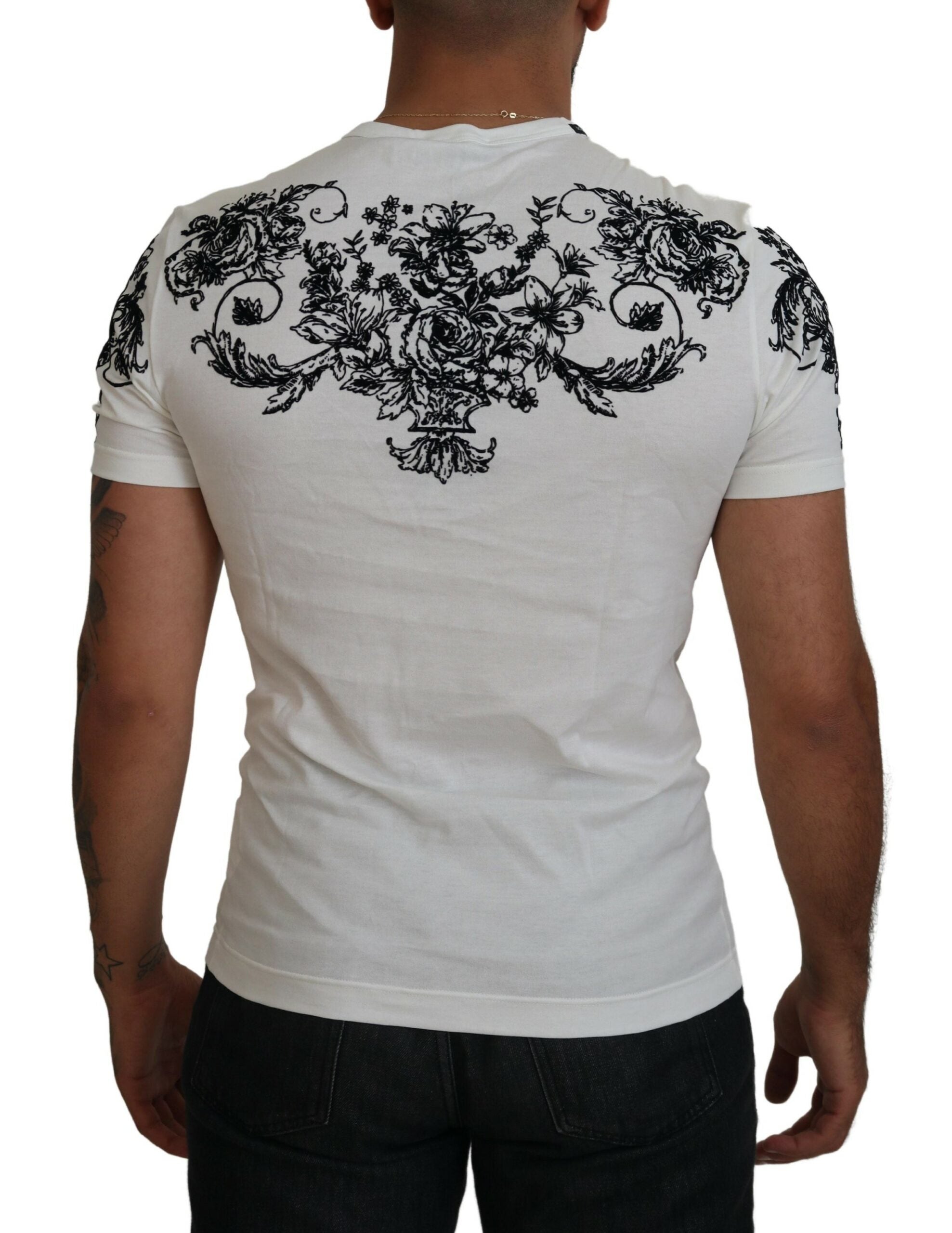 Tricou Dolce & Gabbana Elegant Floral Crown