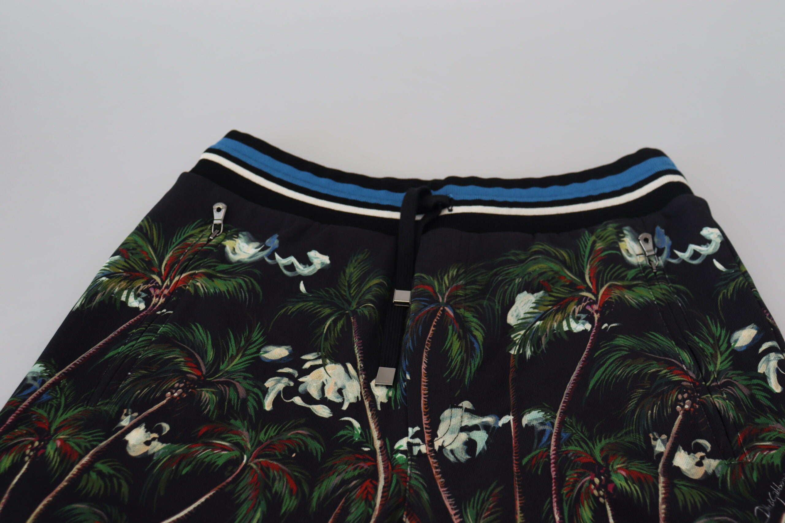 Pantaloni scurți casual până la genunchi cu imprimeu vulcan Dolce & Gabbana
