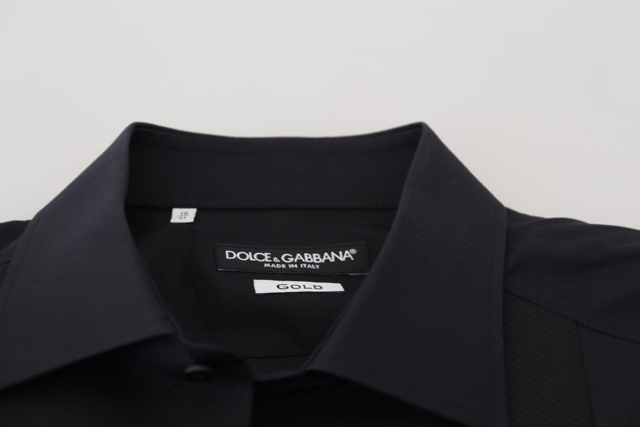 Dolce & Gabbana – Elegantes, schwarzes, formelles Langarmhemd