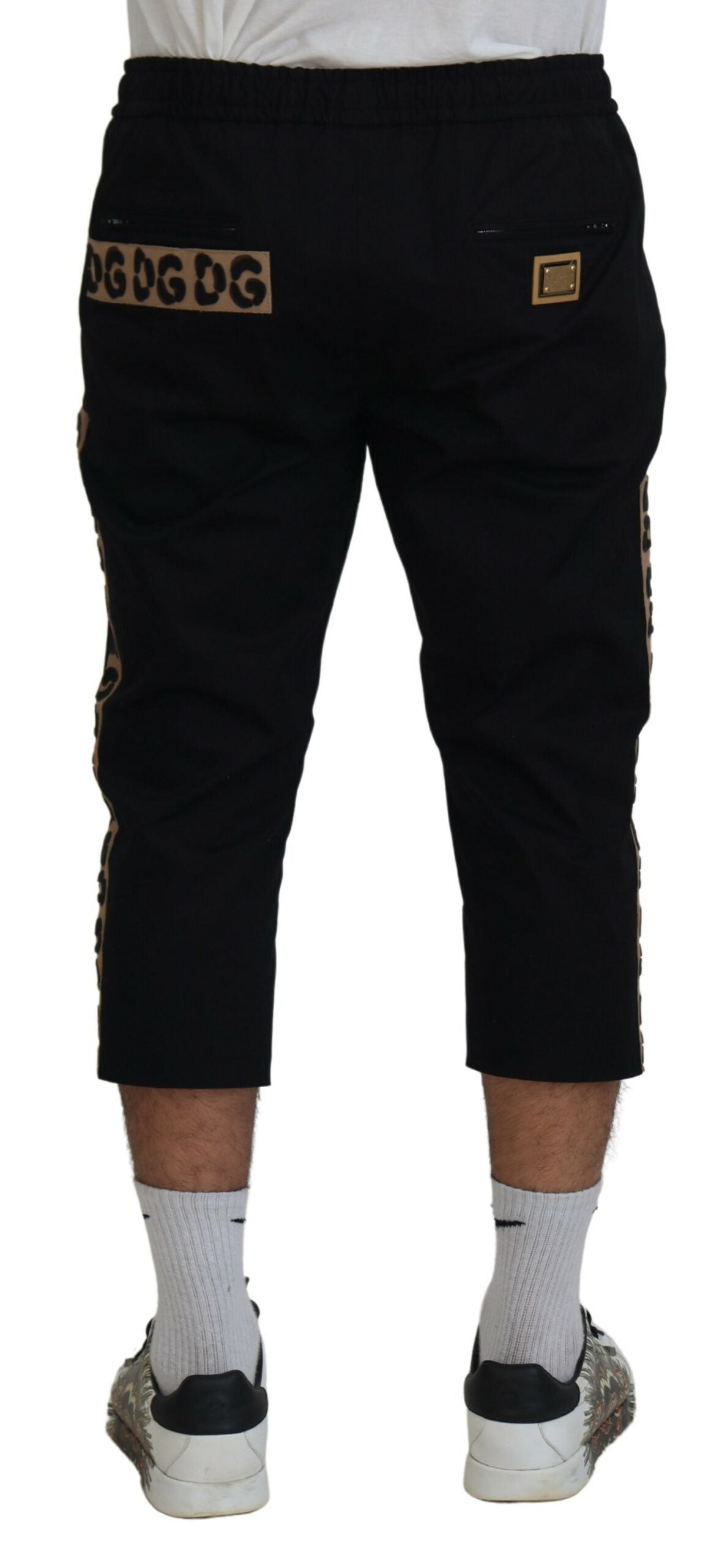 Dolce & Gabbana Elegante verkürzte Hose mit Leopardenmuster