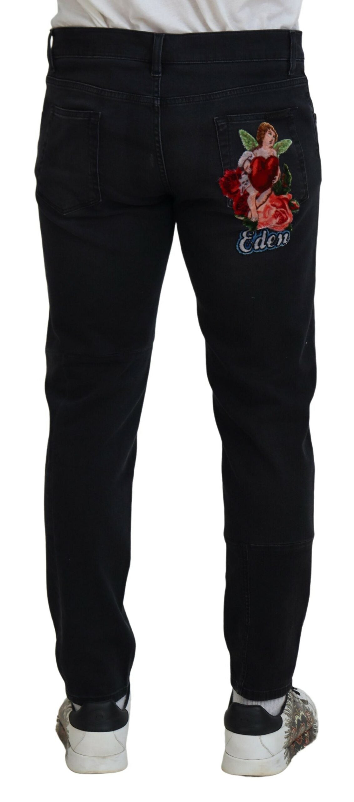 Dolce & Gabbana Schicke schwarze Skinny-Jeans