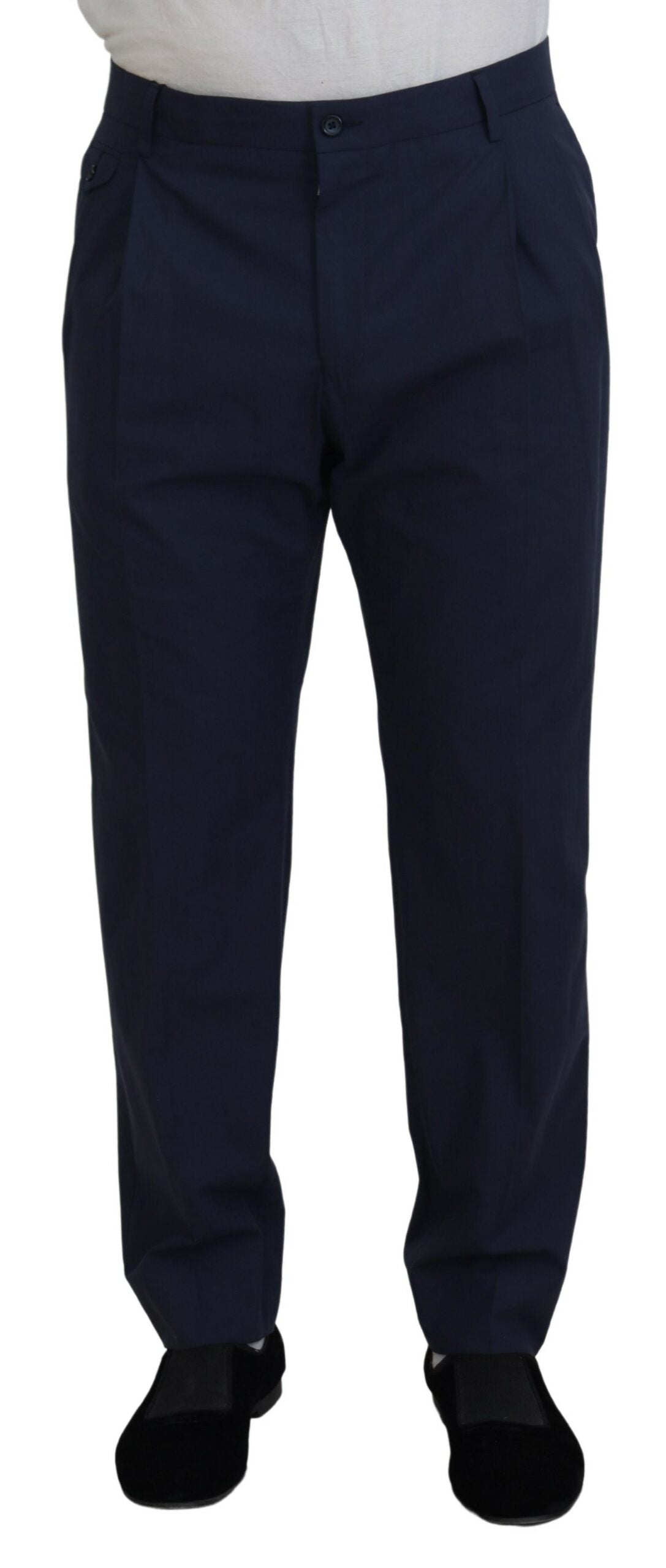 Dolce & Gabbana Elegante dunkelblaue Chino-Anzughose