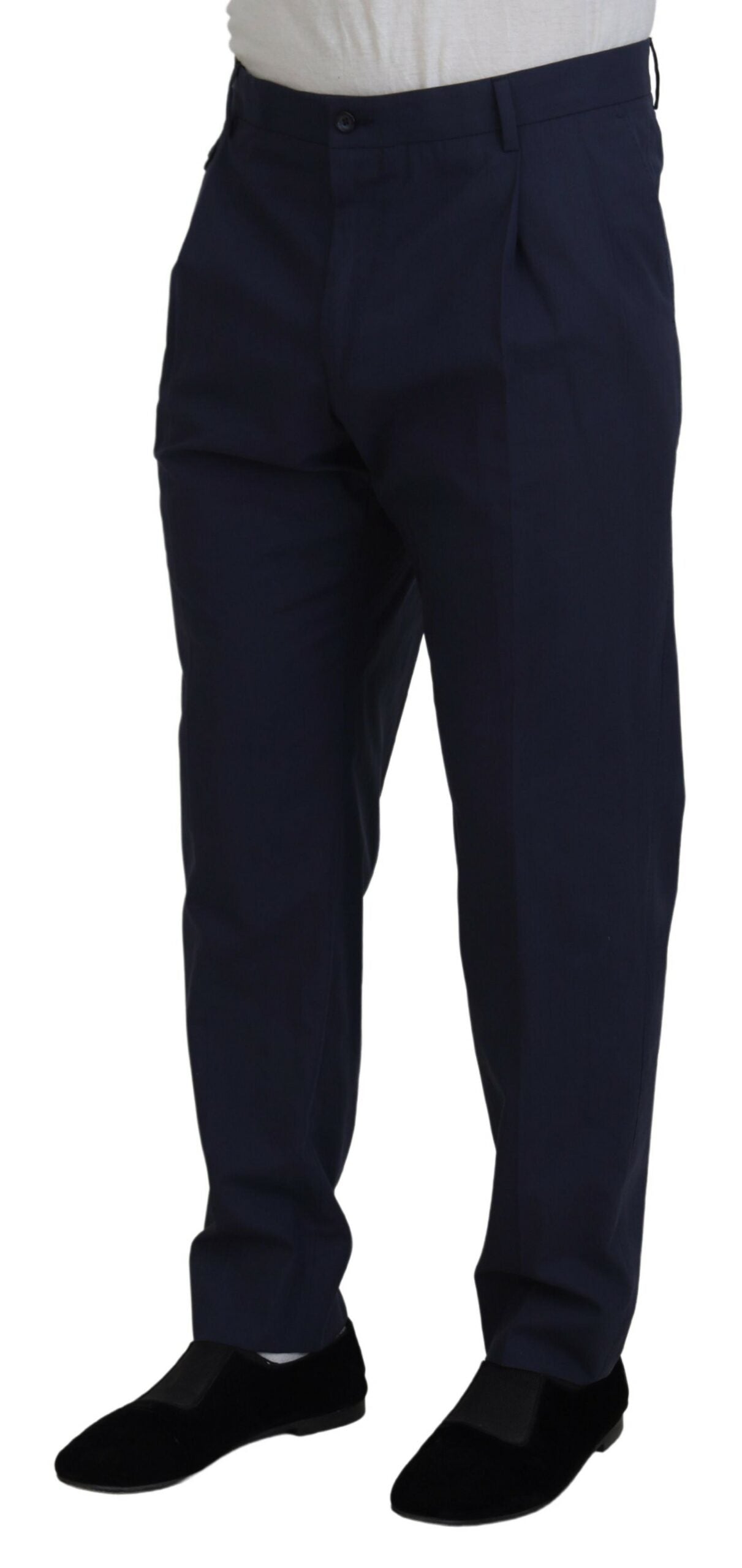 Dolce & Gabbana Elegante dunkelblaue Chino-Anzughose