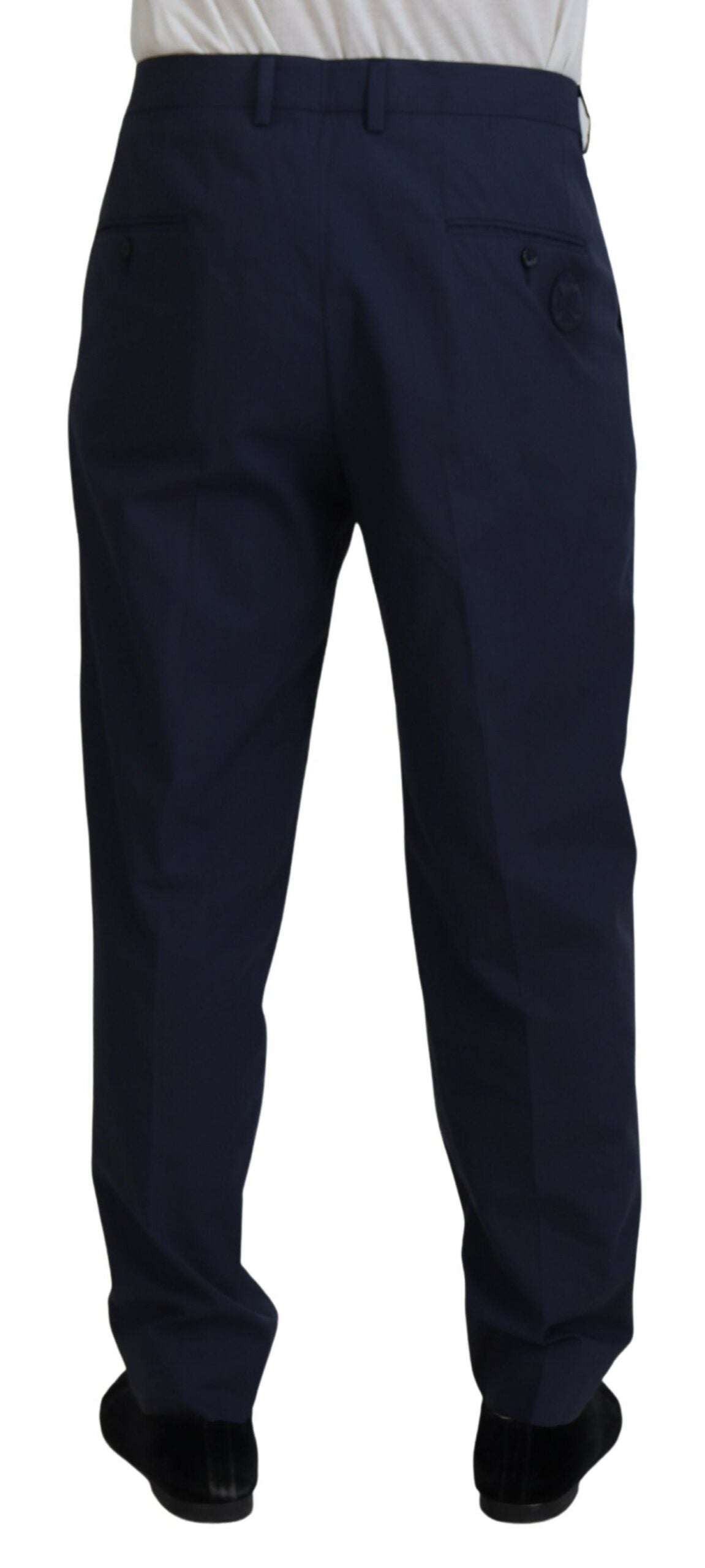 Dolce & Gabbana Elegante dunkelblaue Chino-Anzughose