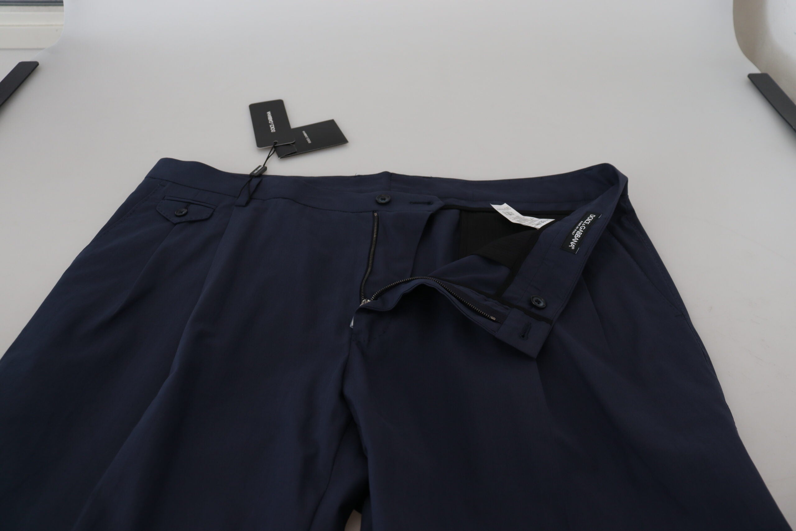 Dolce & Gabbana Elegante dunkelblaue Chino-Anzughose