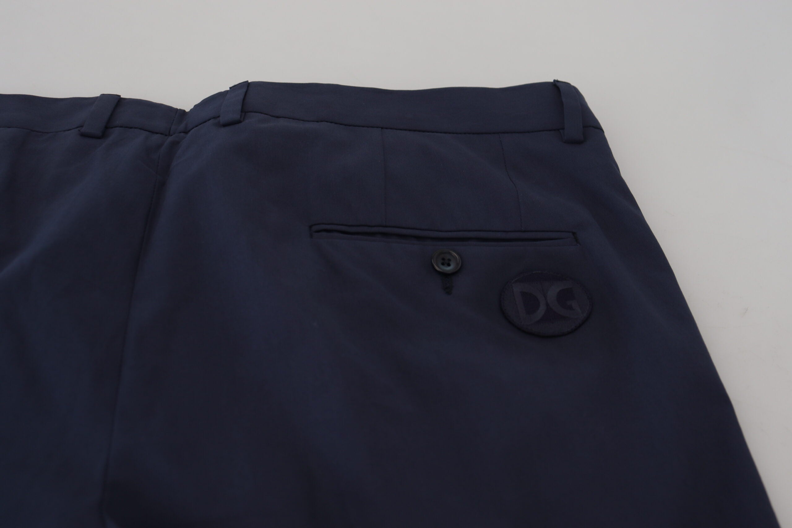Dolce & Gabbana Elegante dunkelblaue Chino-Anzughose