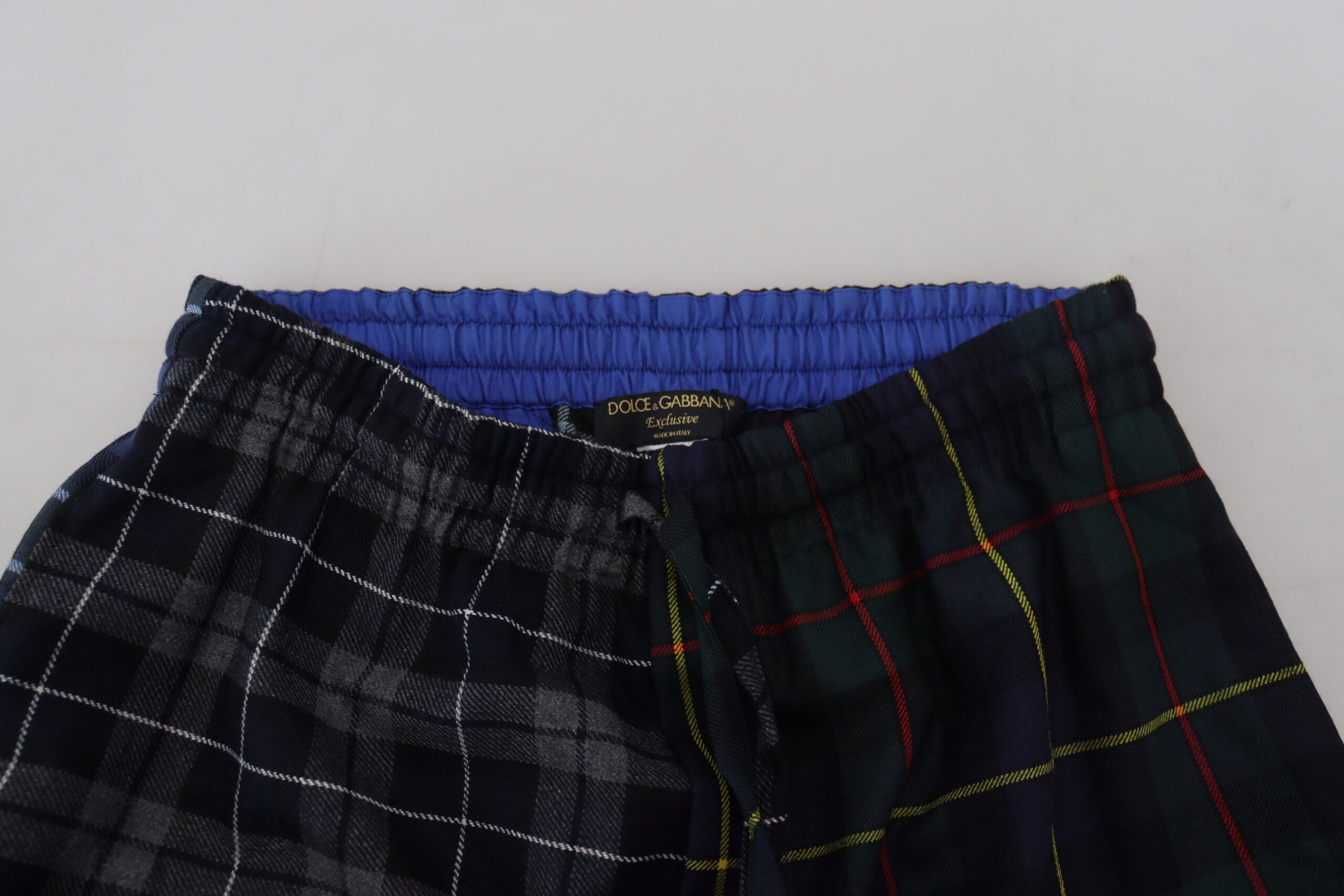 Dolce & Gabbana – Jogginghose aus Wollmischung mit Karomuster
