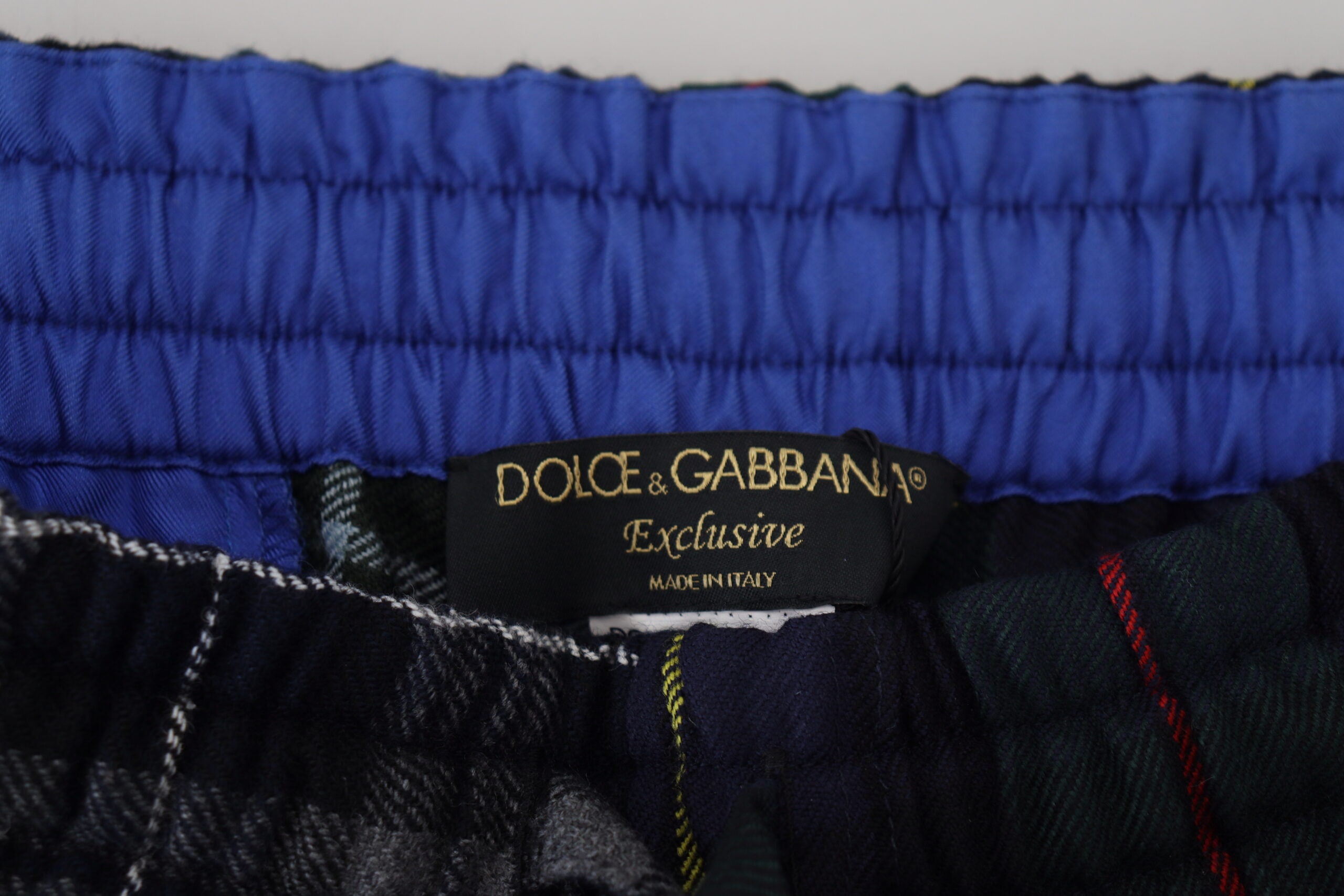 Dolce & Gabbana – Jogginghose aus Wollmischung mit Karomuster