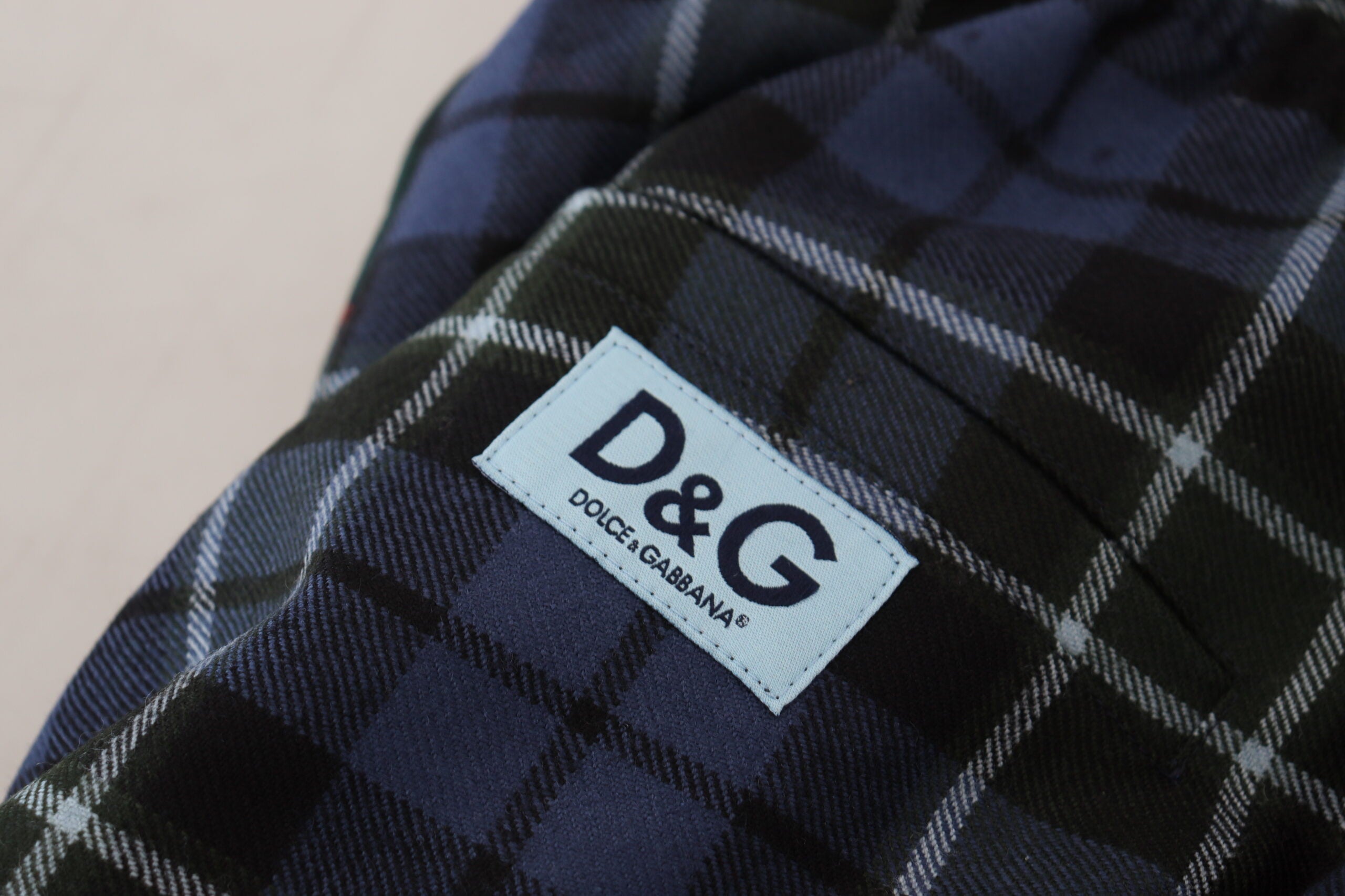 Dolce & Gabbana – Jogginghose aus Wollmischung mit Karomuster