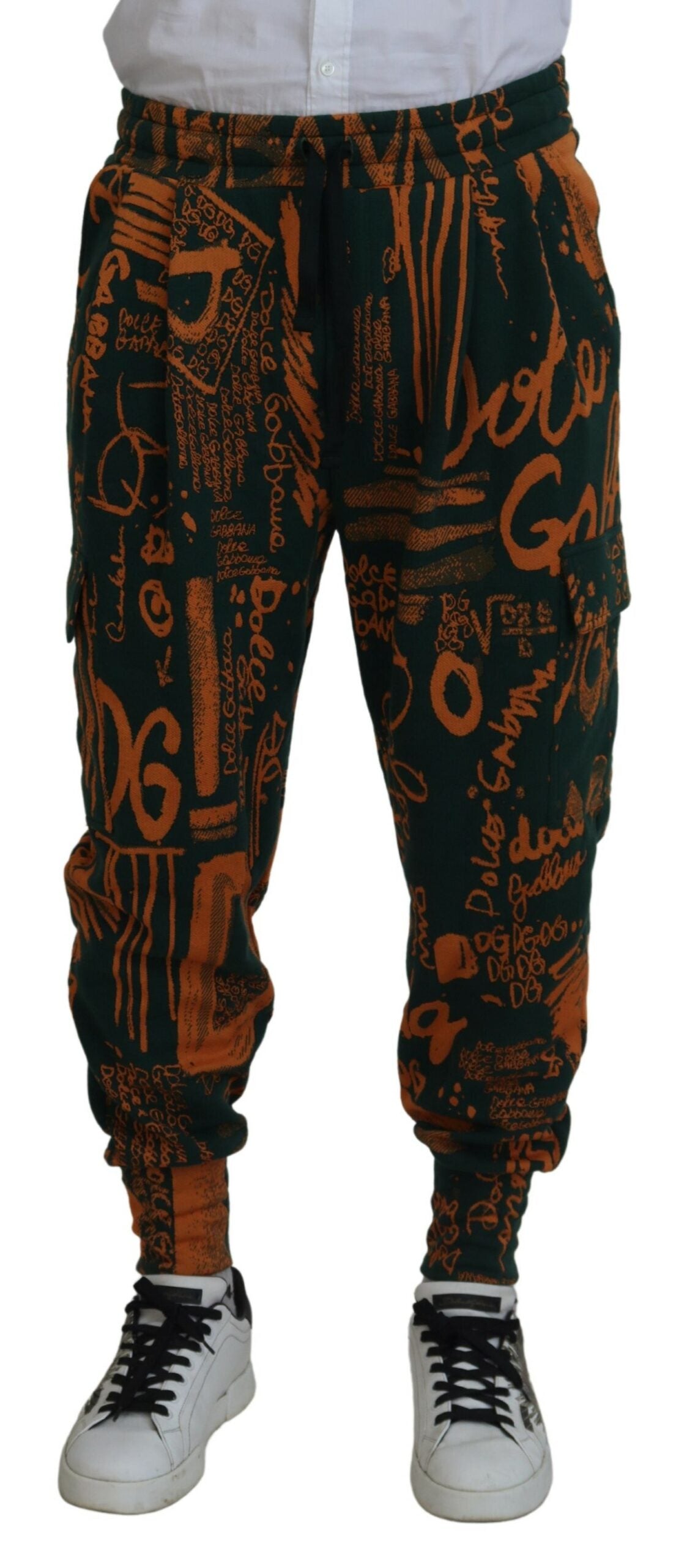 Dolce & Gabbana – Mehrfarbige Jogginghose aus Seidenmischung