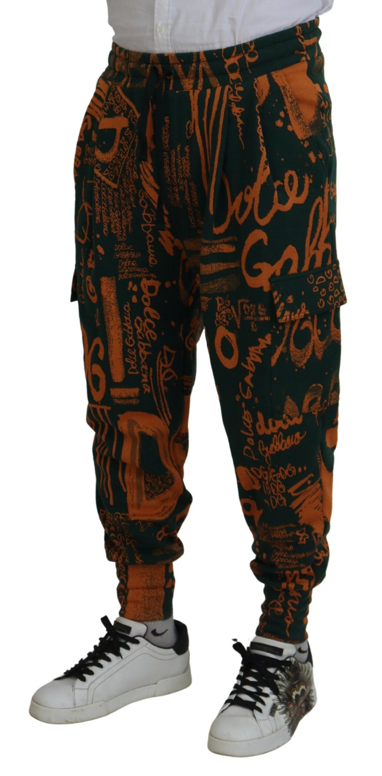 Dolce & Gabbana – Mehrfarbige Jogginghose aus Seidenmischung
