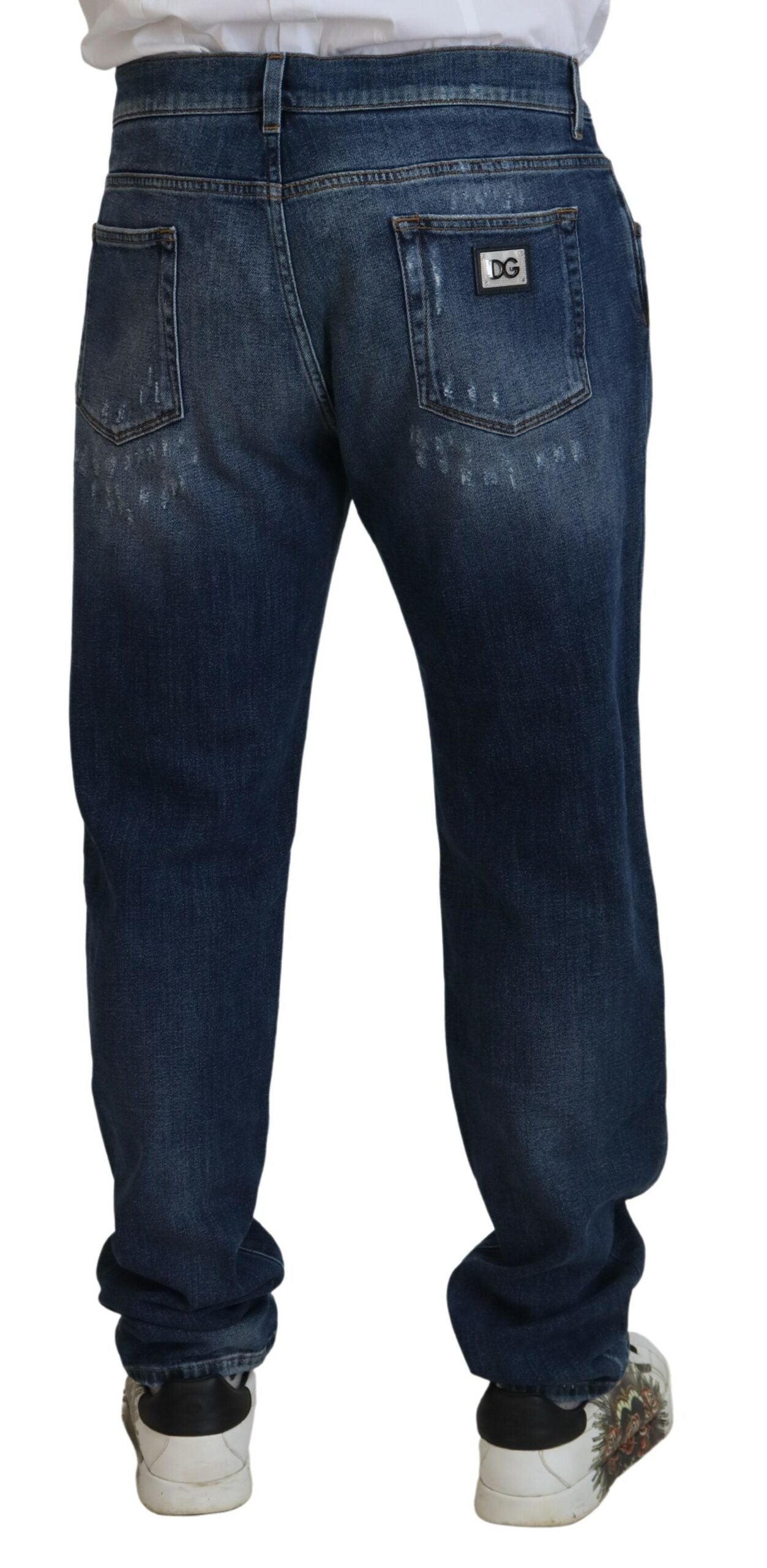 Dolce & Gabbana Elegante Skinny Blue Jeans
