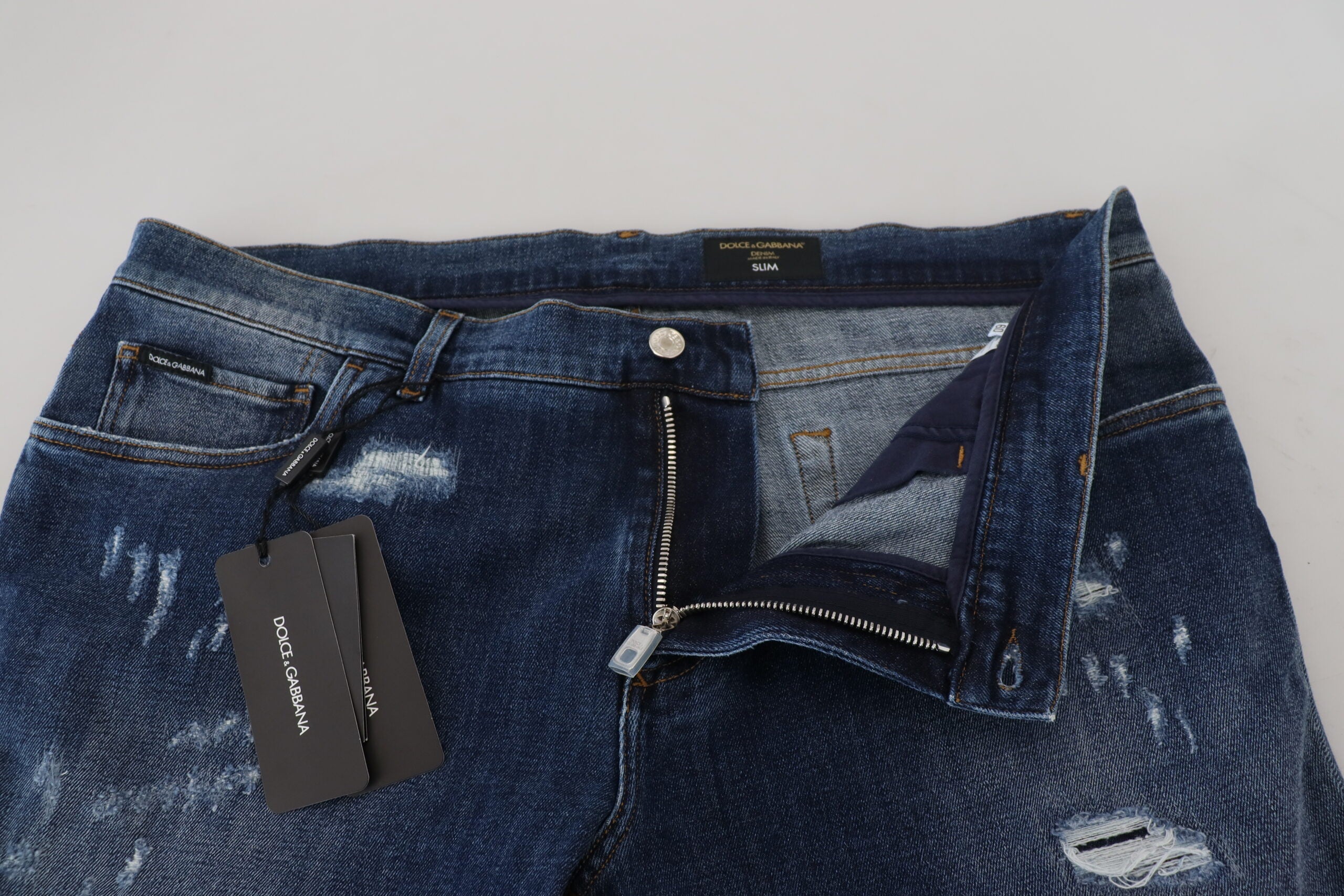 Dolce & Gabbana Elegante Skinny Blue Jeans