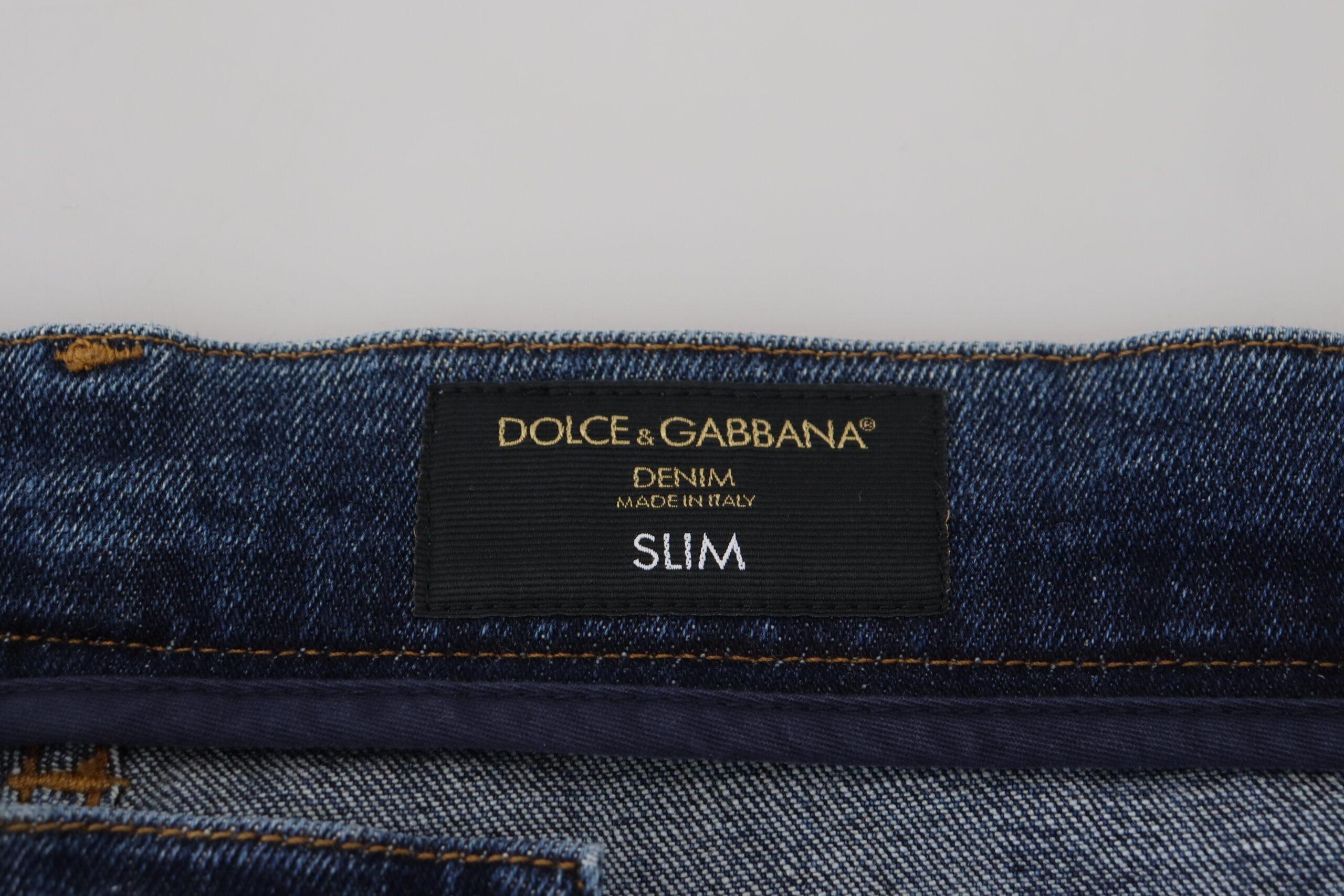 Dolce & Gabbana Elegante Skinny Blue Jeans
