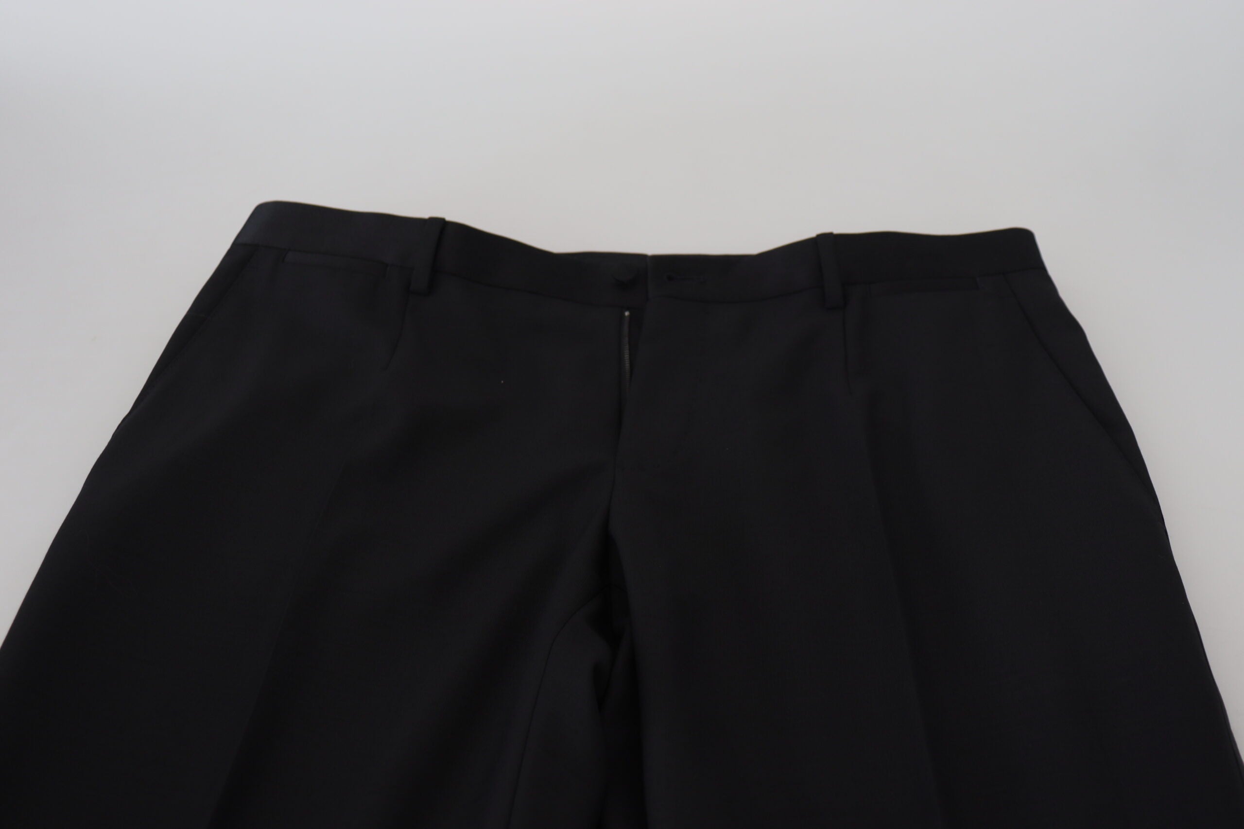 Dolce & Gabbana Elegante schwarze Anzughose aus Schurwollmischung