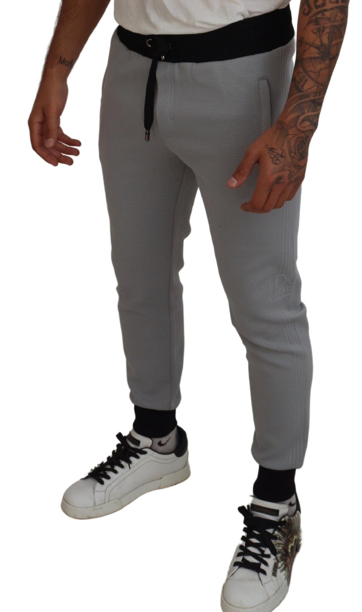 Dolce & Gabbana Elegante graue Jogginghose
