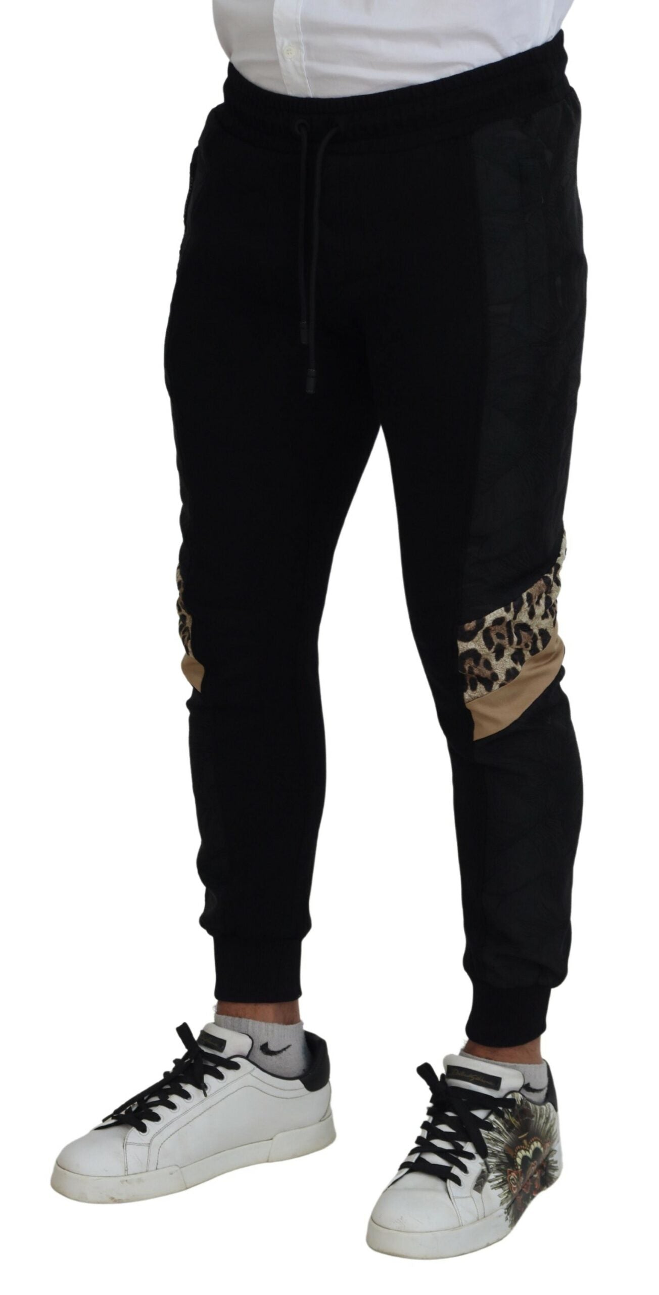Dolce & Gabbana Elegante schwarze Jogginghose für den modernen Mann