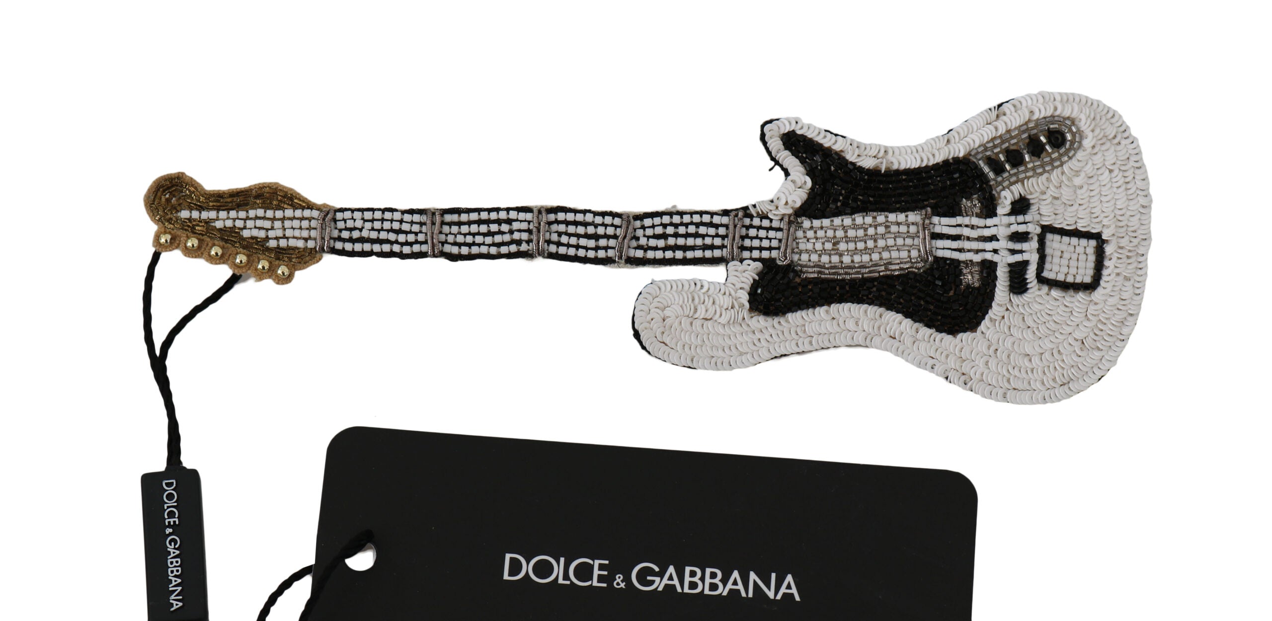 Broșă cu paiete aurii pentru chitară Dolce & Gabbana