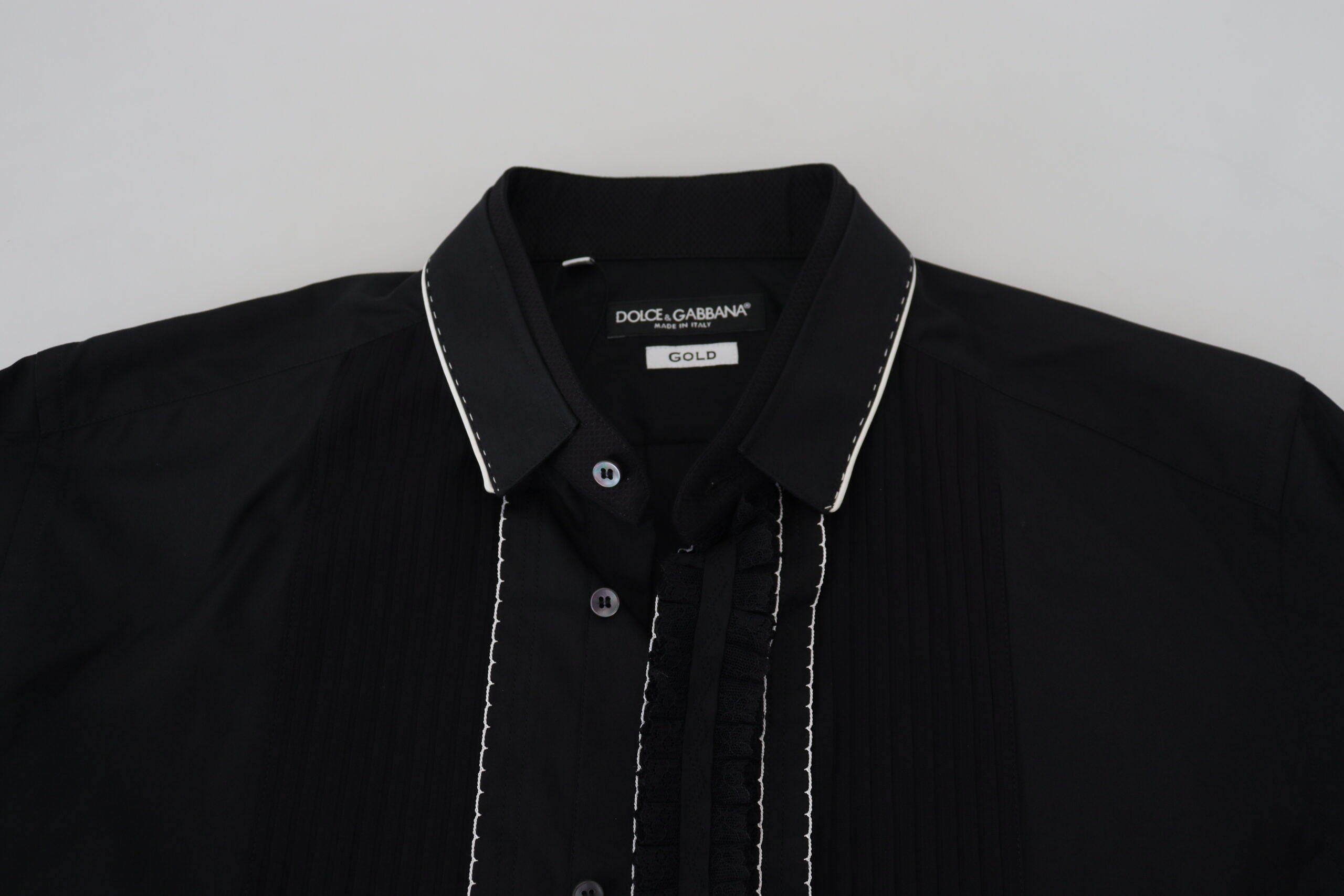 Dolce & Gabbana – Elegantes Smokinghemd im Slim Fit