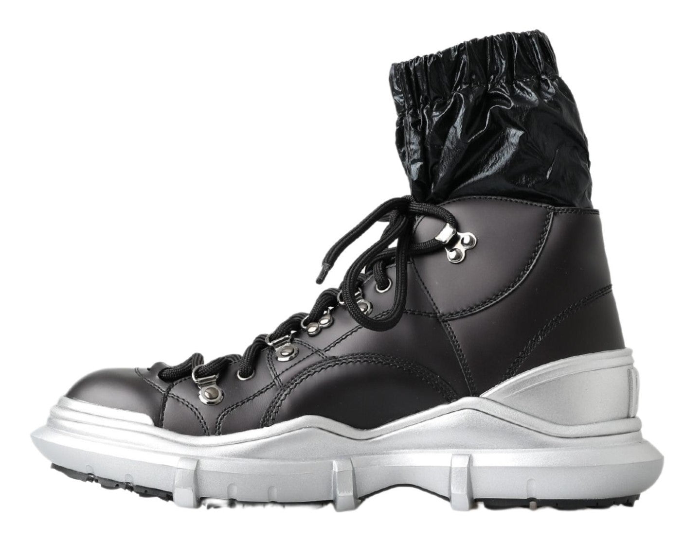 Dolce & Gabbana – Schwarze High-Top-Sneaker-Booties