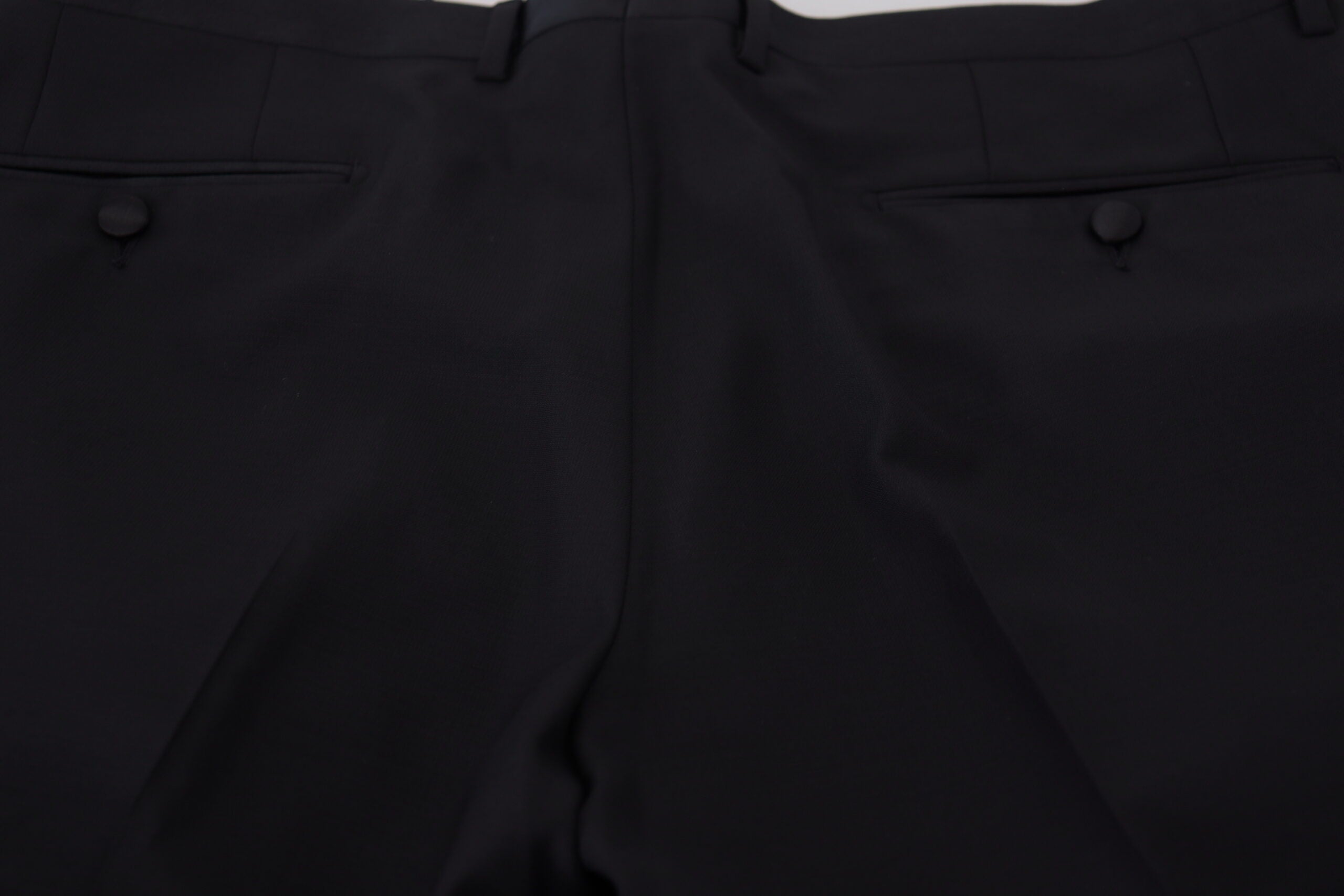 Dolce & Gabbana Elegante Slim Fit-Anzughose in Schwarz