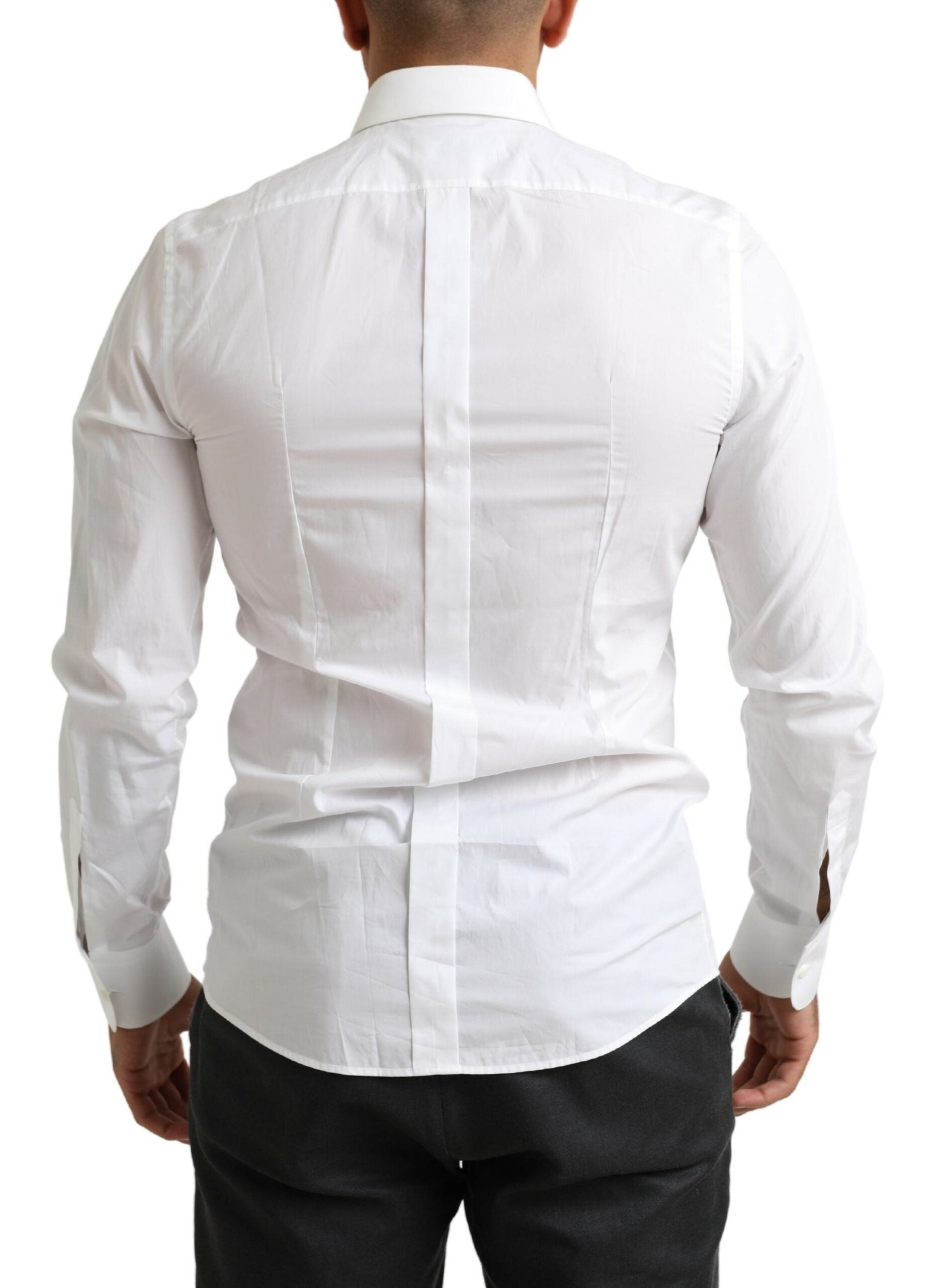 Dolce & Gabbana – Slim Fit Smokinghemd aus italienischem Designer