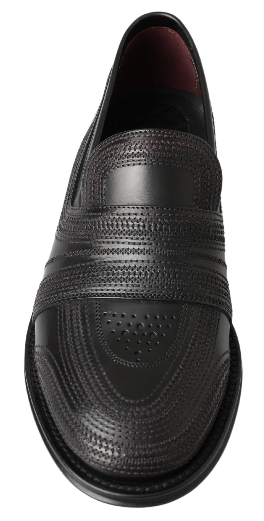 Dolce & Gabbana Elegante Slipper-Loafer aus schwarzem Leder
