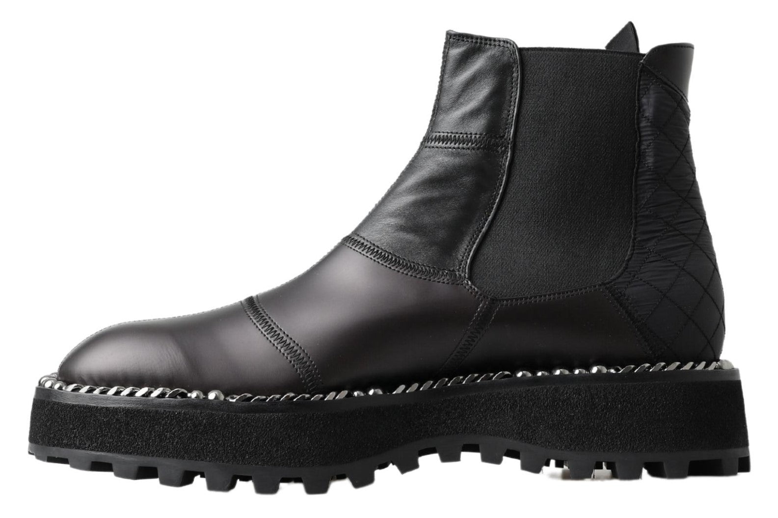 Dolce & Gabbana Elegante schwarze Stretch-Stiefel zum Hineinschlüpfen