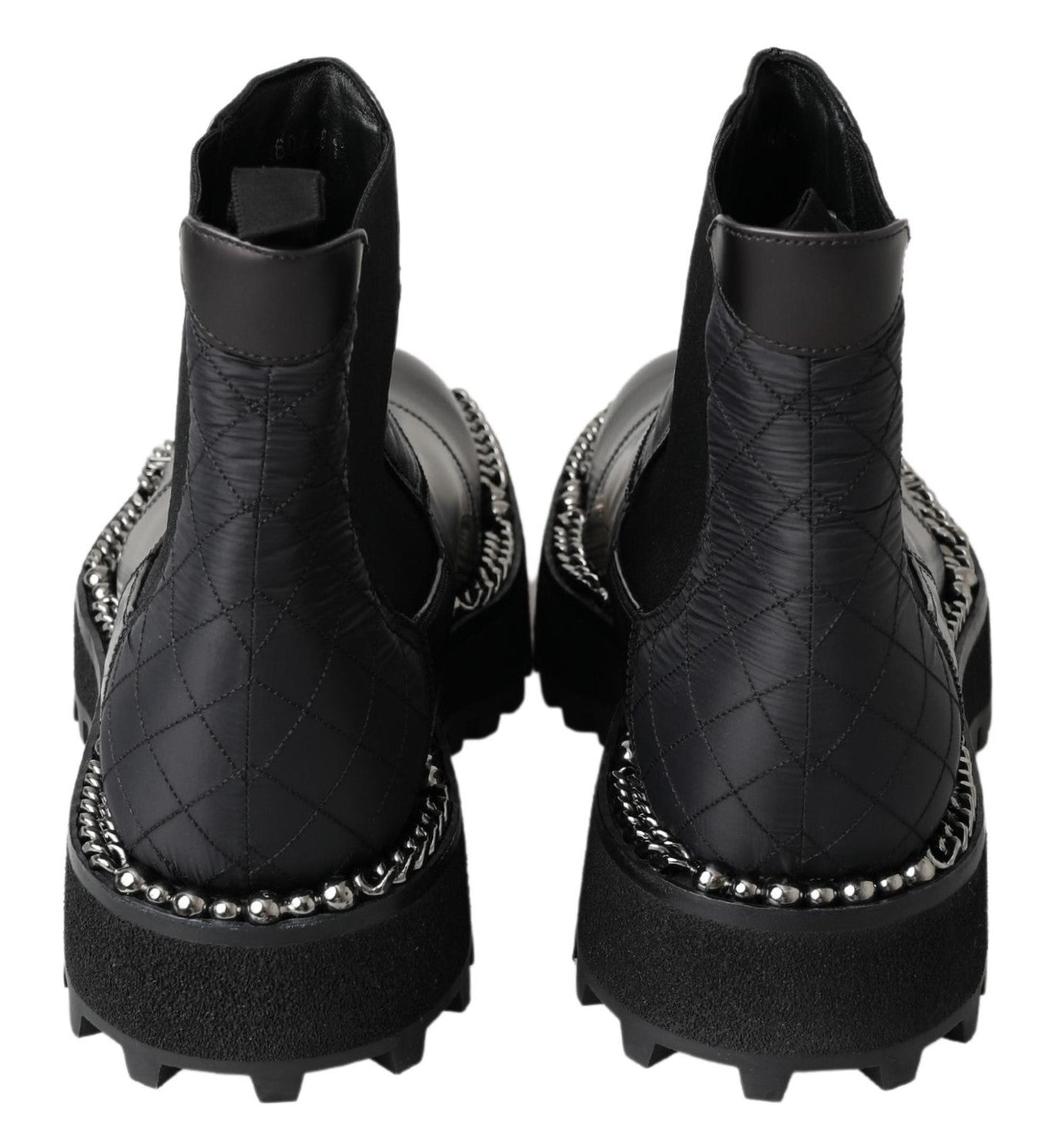 Dolce & Gabbana Elegante schwarze Stretch-Stiefel zum Hineinschlüpfen