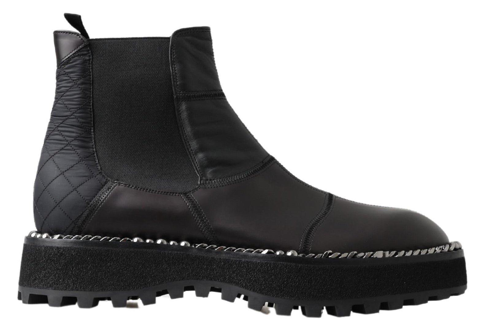 Dolce & Gabbana Elegante schwarze Stretch-Stiefel zum Hineinschlüpfen