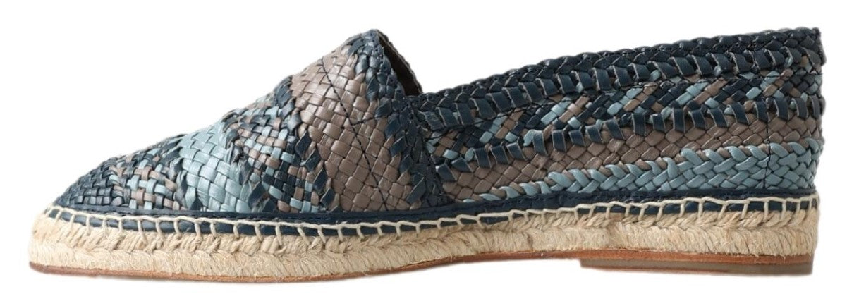 Dolce & Gabbana – Prächtige Espadrilles aus gewebtem Leder