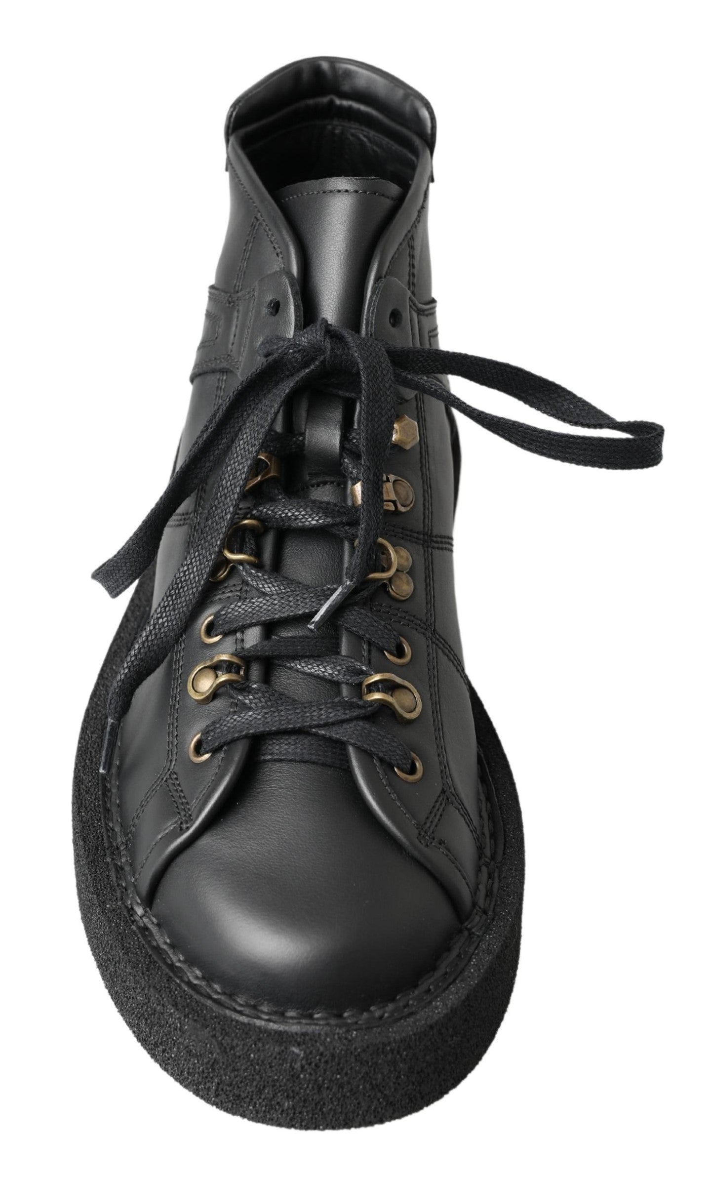 Dolce & Gabbana Elegante Stiefeletten mit silbernem Kettendetail