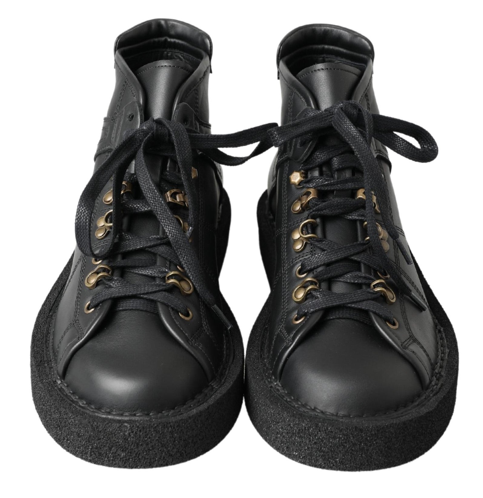 Dolce & Gabbana Elegante Stiefeletten mit silbernem Kettendetail