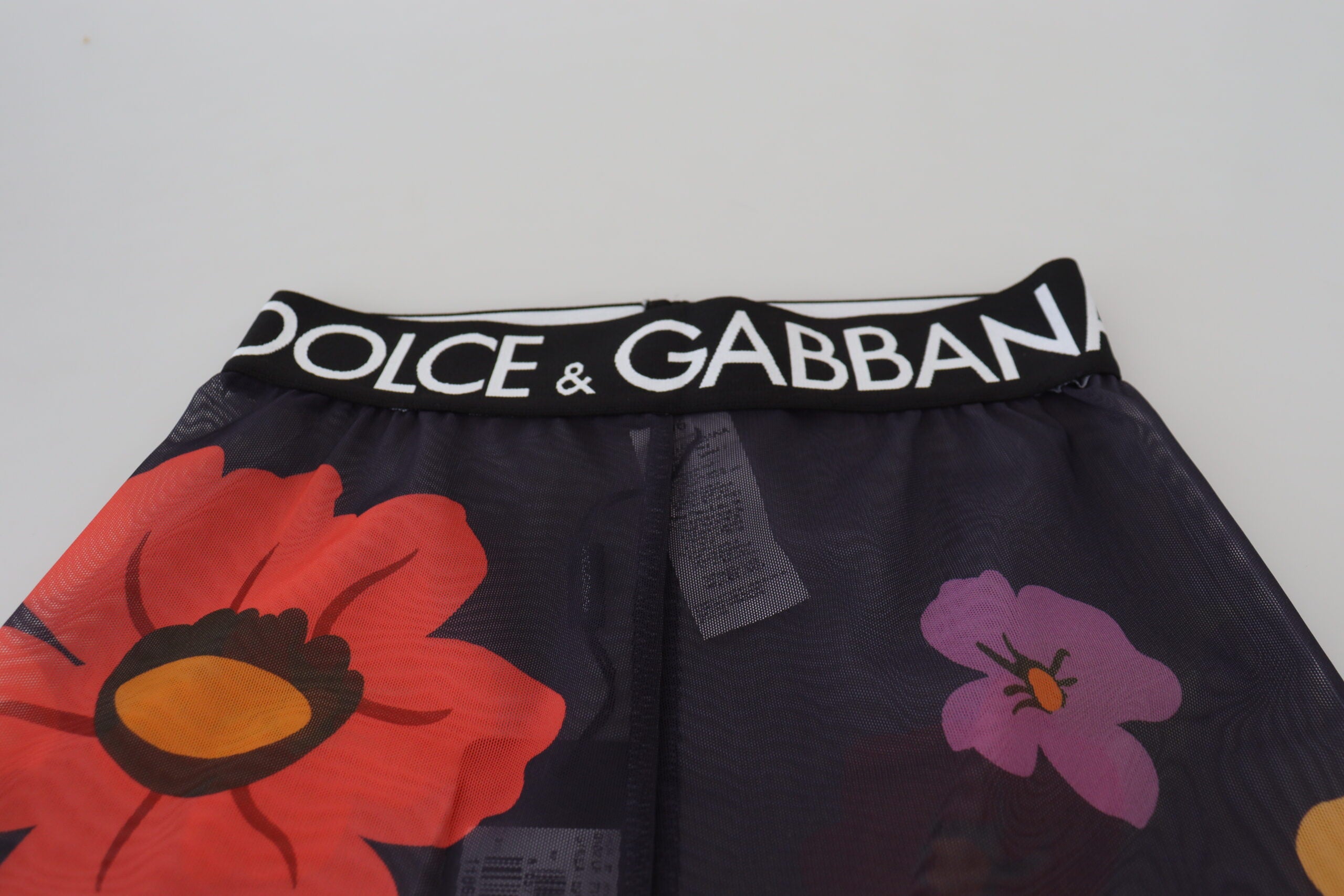 Dolce & Gabbana Elegante Leggings mit Blumendruck und hoher Taille