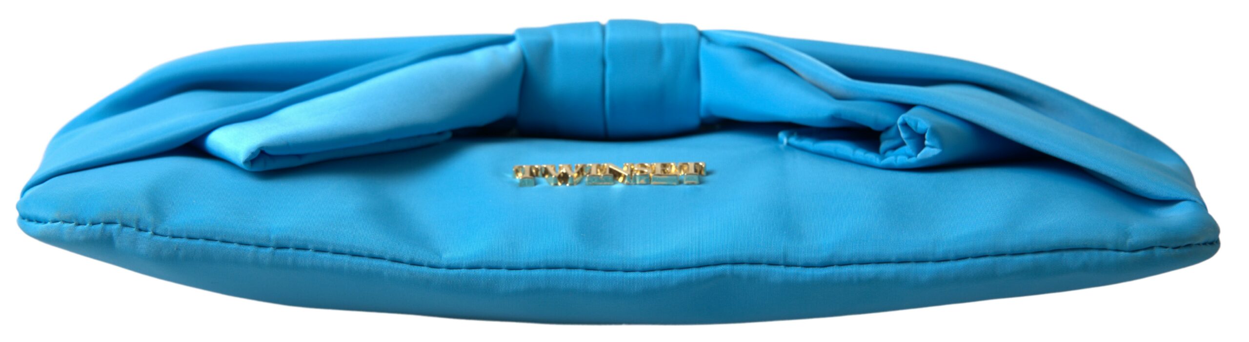Clutch elegant din mătase Twinset cu accent de fundă