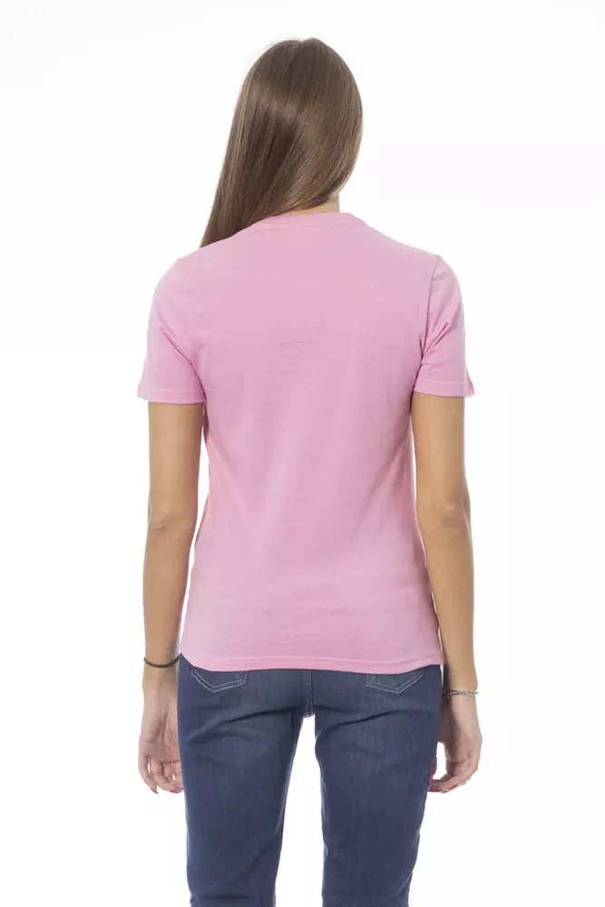 Bluză Baldinini Trend din bumbac multicolor pentru femei
