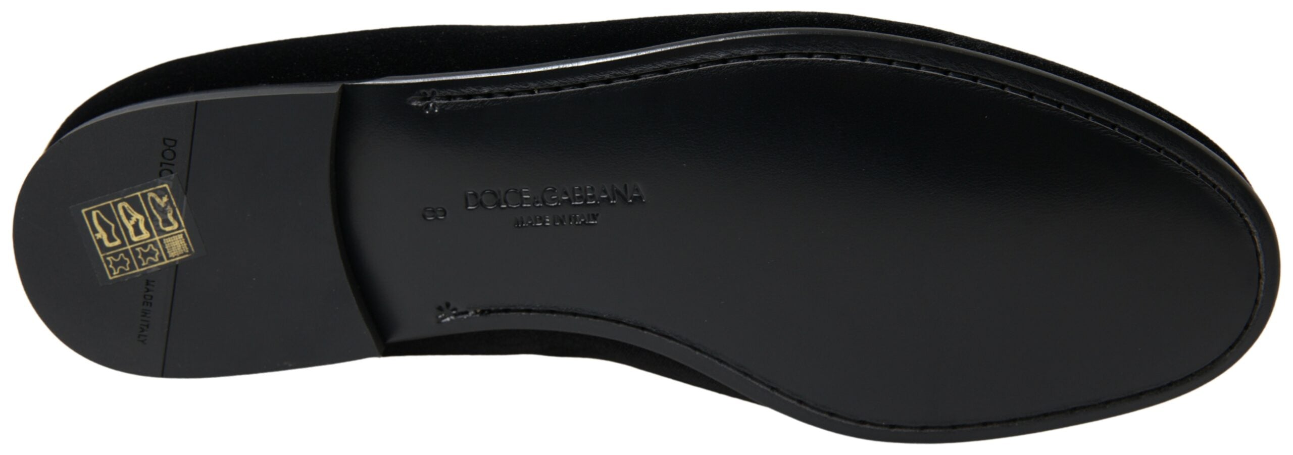 Dolce & Gabbana Elegante schwarze Samt-Loafer für Herren