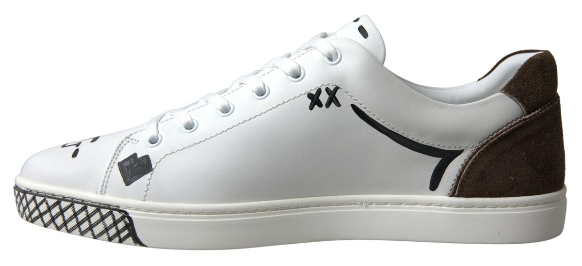 Dolce & Gabbana – Elegante, weiße Freizeit-Sneaker aus Leder