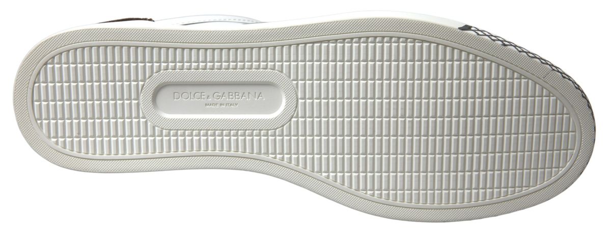 Dolce & Gabbana – Elegante, weiße Freizeit-Sneaker aus Leder