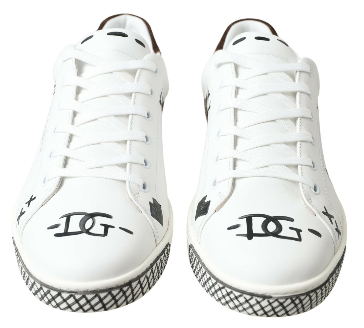 Dolce & Gabbana – Elegante, weiße Freizeit-Sneaker aus Leder