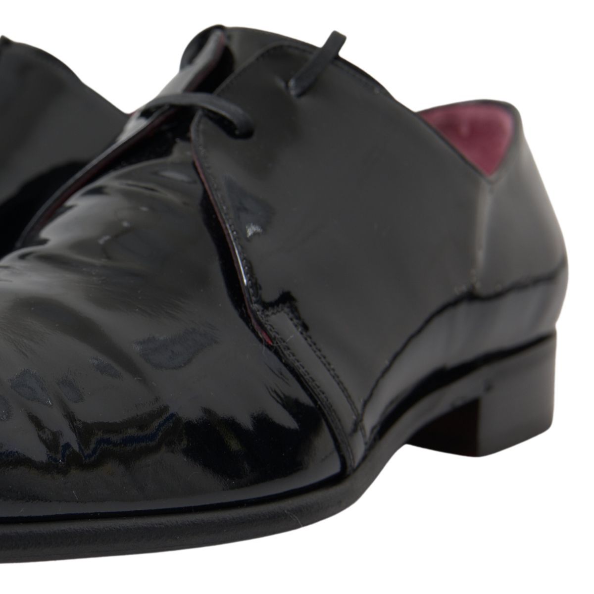 Dolce & Gabbana Elegante formelle Herrenschuhe aus schwarzem Lackleder