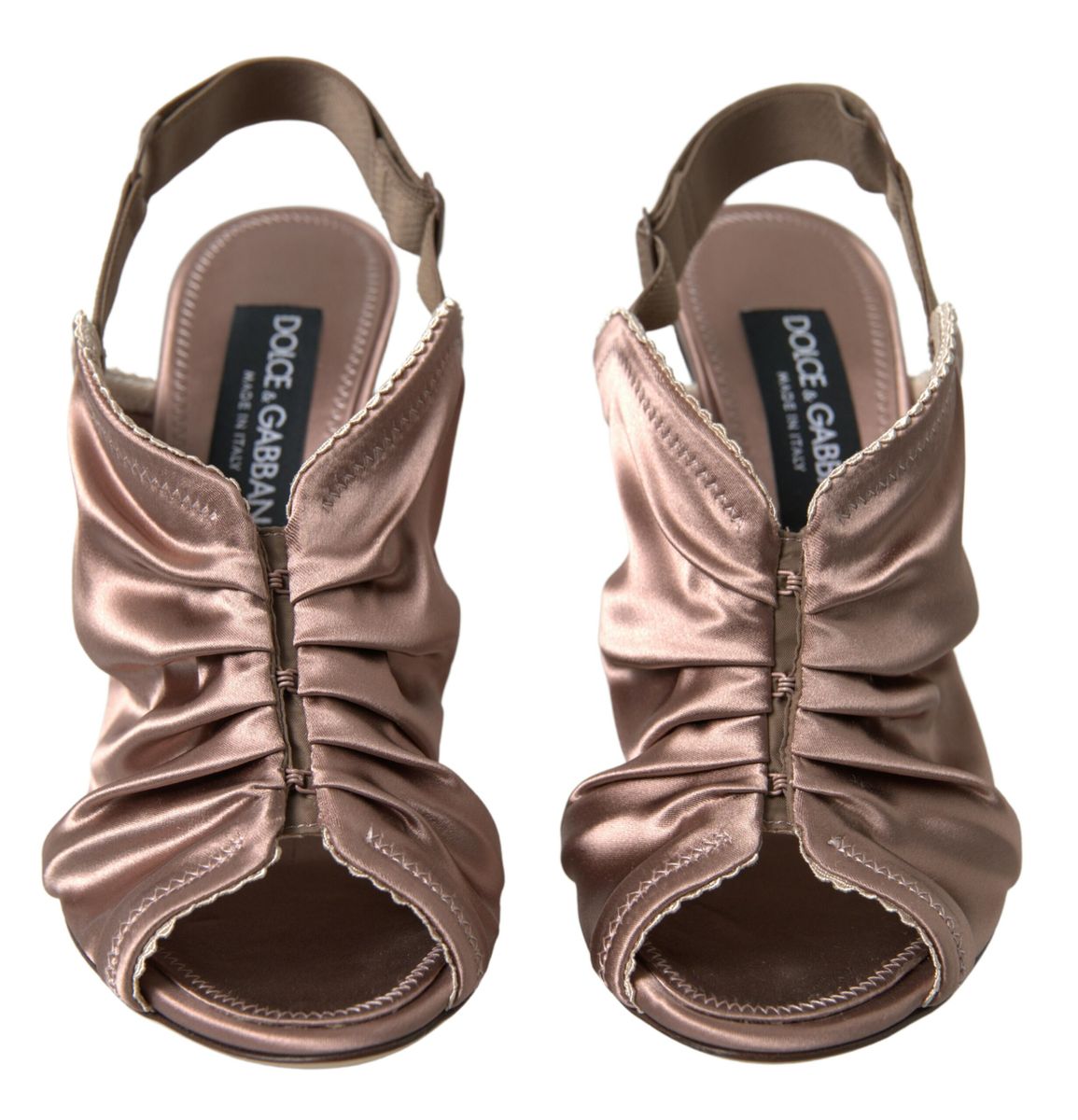 Dolce & Gabbana Pantofi cu toc stiletto eleganti Slingback în culoarea maro deschis