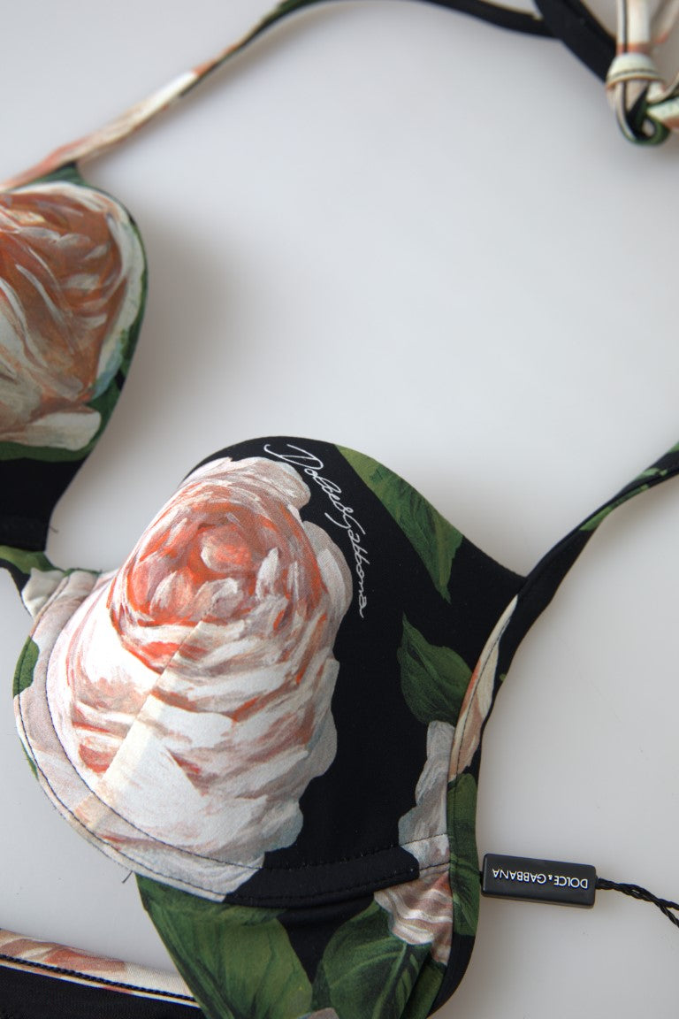 Dolce & Gabbana – Elastisches Bikinioberteil „Floral Elegance“