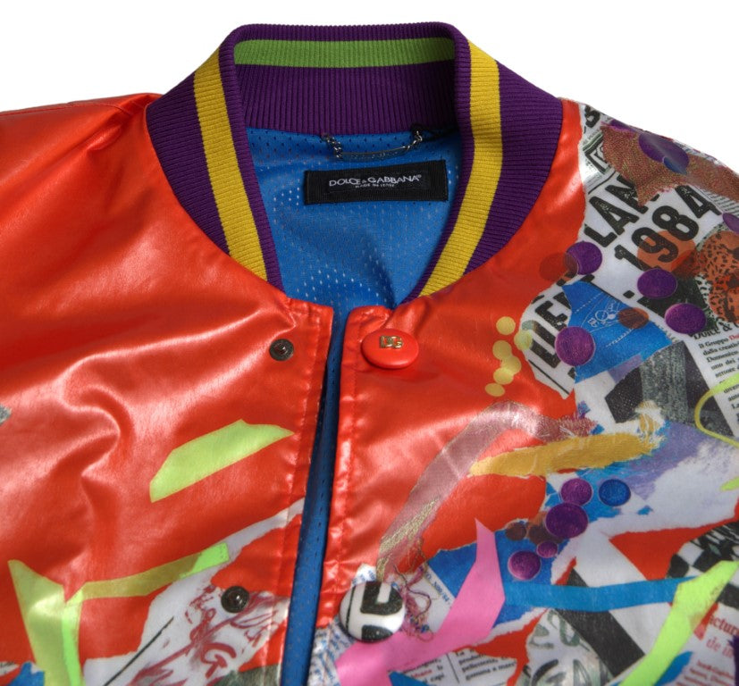 Jachetă bomber elegantă portocalie Dolce & Gabbana - Îmbrăcăminte de lux pentru bărbați