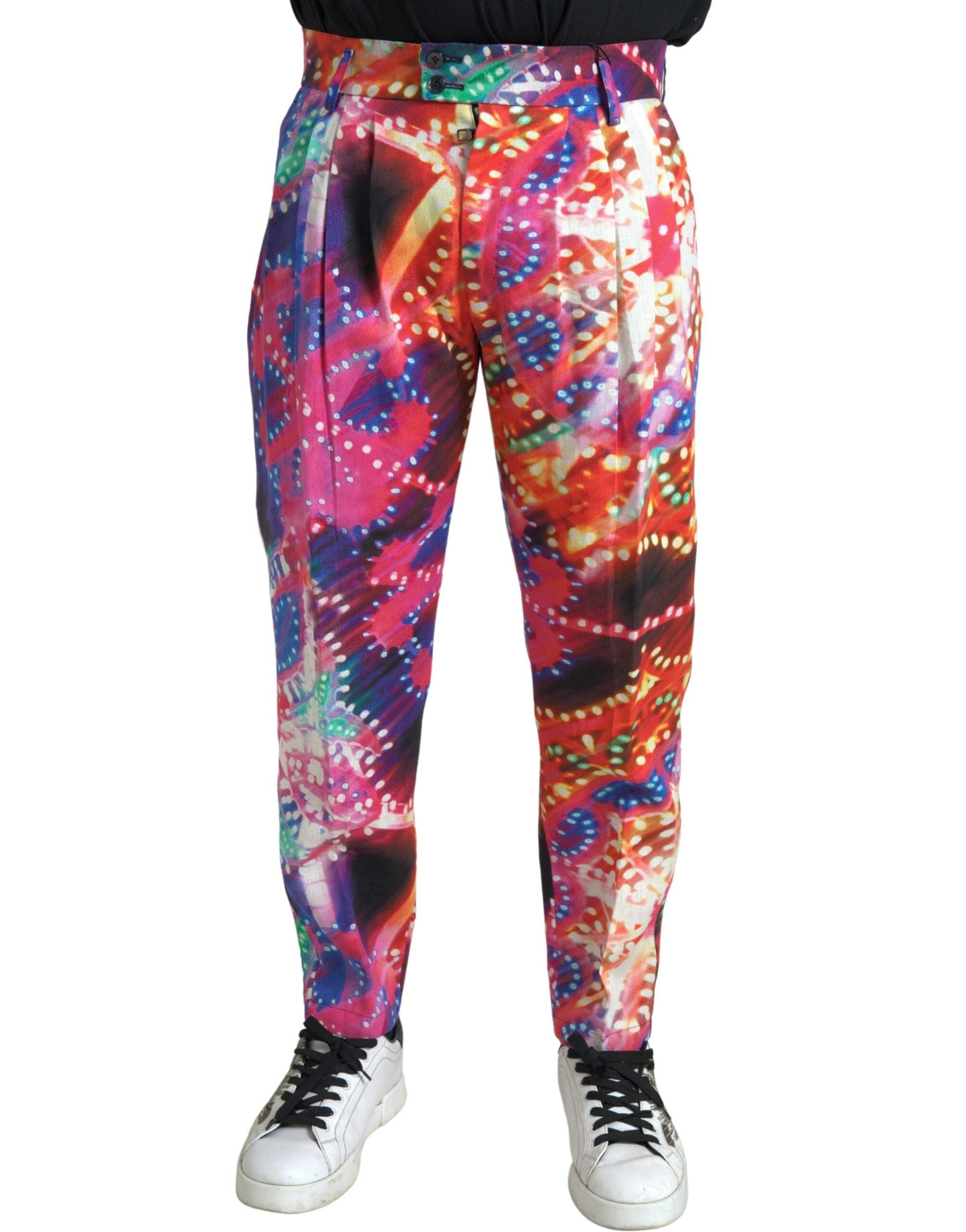 Pantaloni Chino din In Multicolor Dolce & Gabbana - Eleganță Italiană