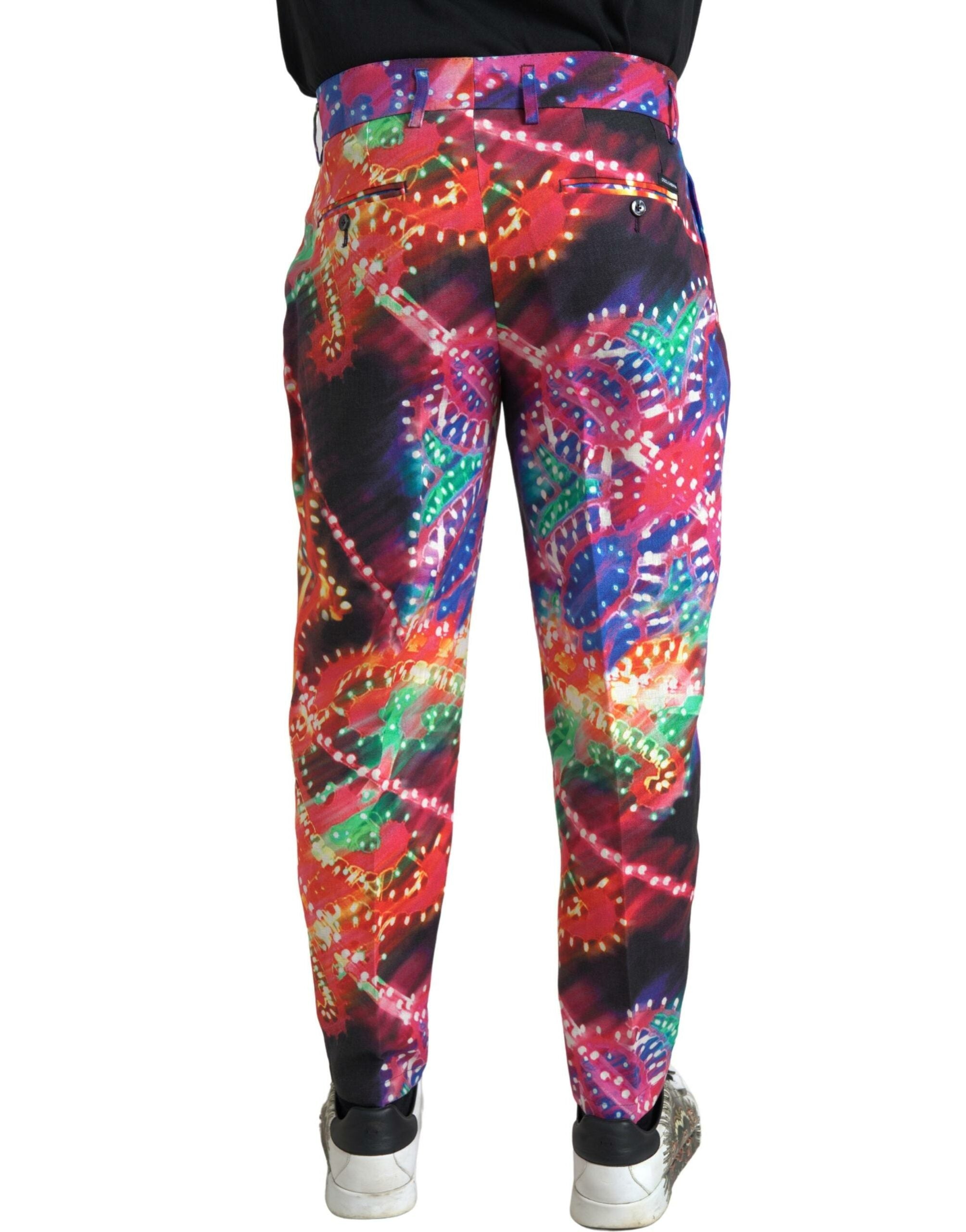 Pantaloni Chino din In Multicolor Dolce & Gabbana - Eleganță Italiană