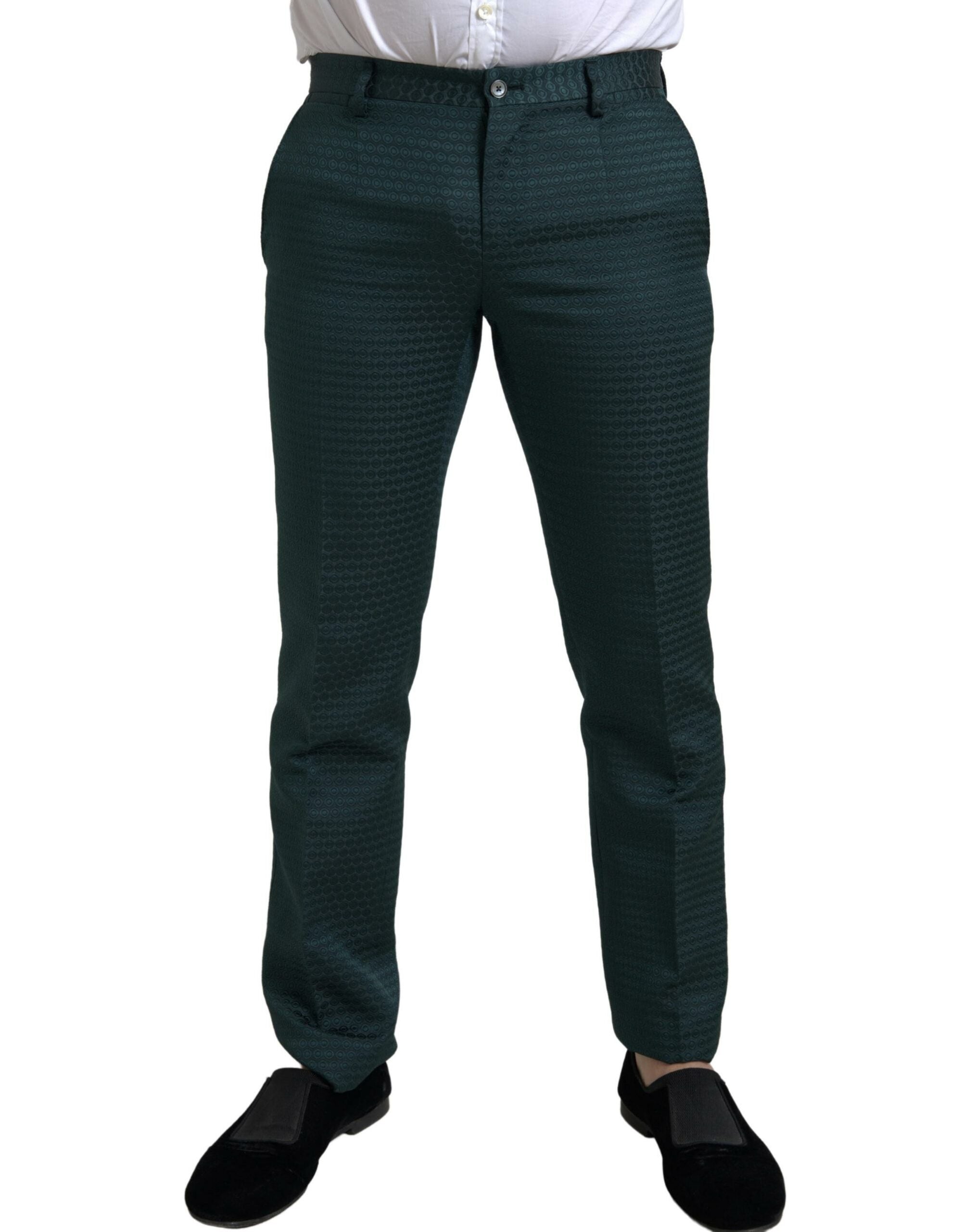 Dolce & Gabbana Emerald Elegance Slim Fit 3-teiliger Anzug