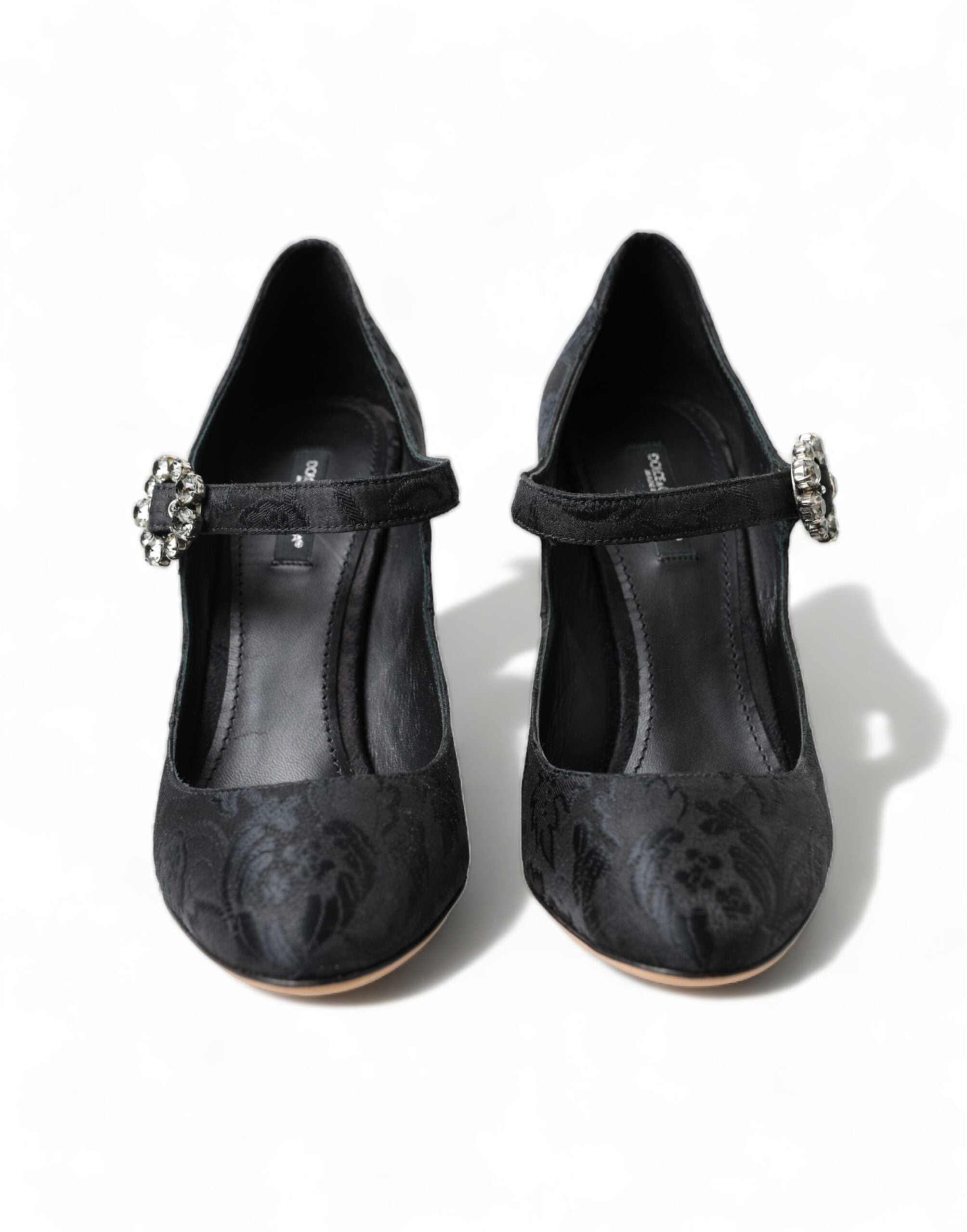 Dolce & Gabbana – Schicke Mary-Janes-Pumps aus schwarzem Brokat