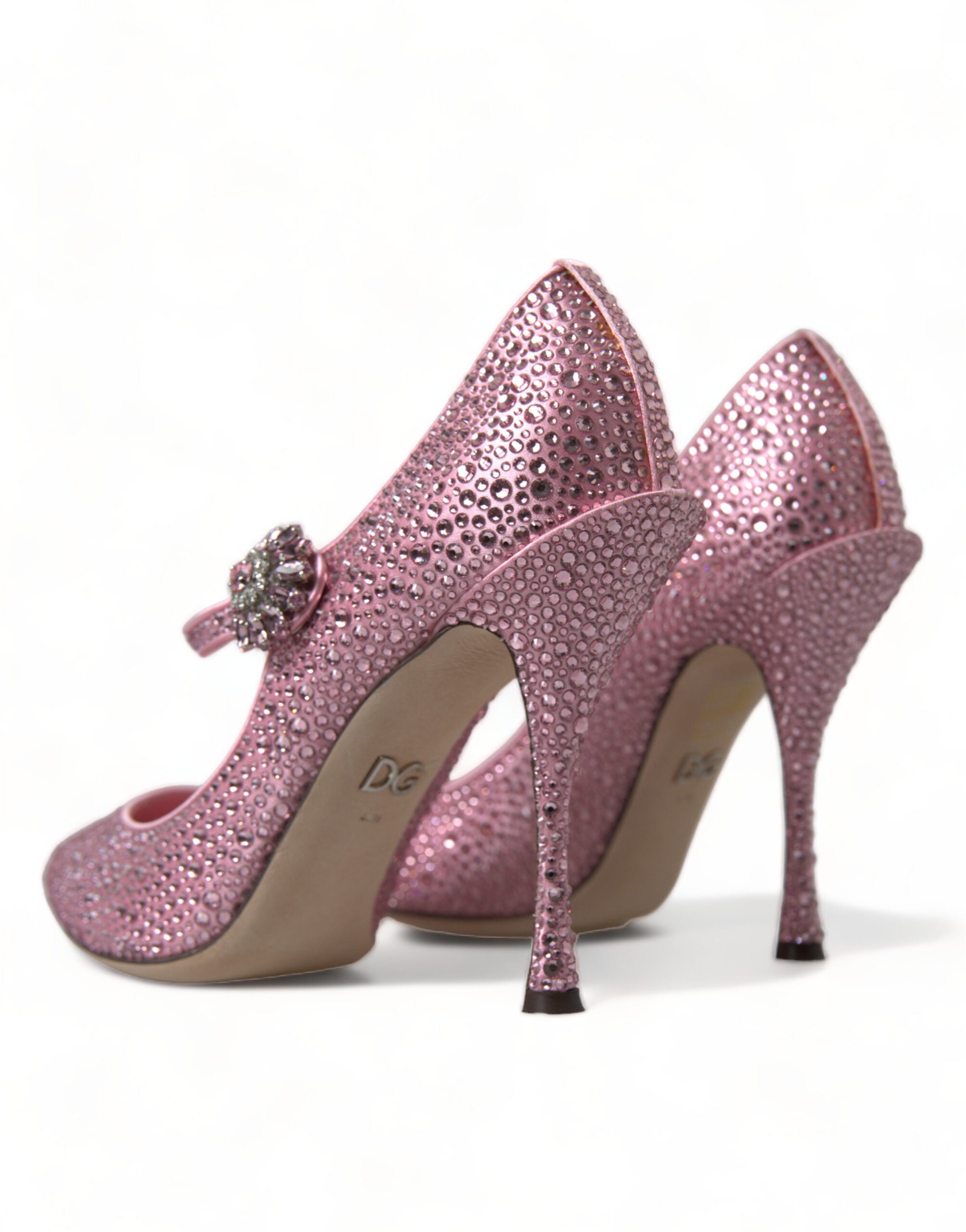Dolce & Gabbana Pantofi cu Cristale Roz Încântător